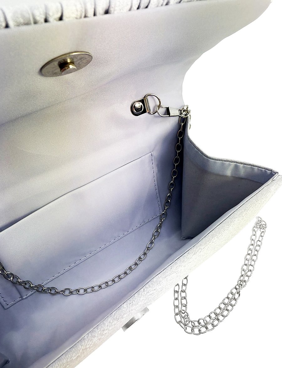 Pipol's Bazaar - Grand Clutch Silver - crossbody bags - silver - 1
