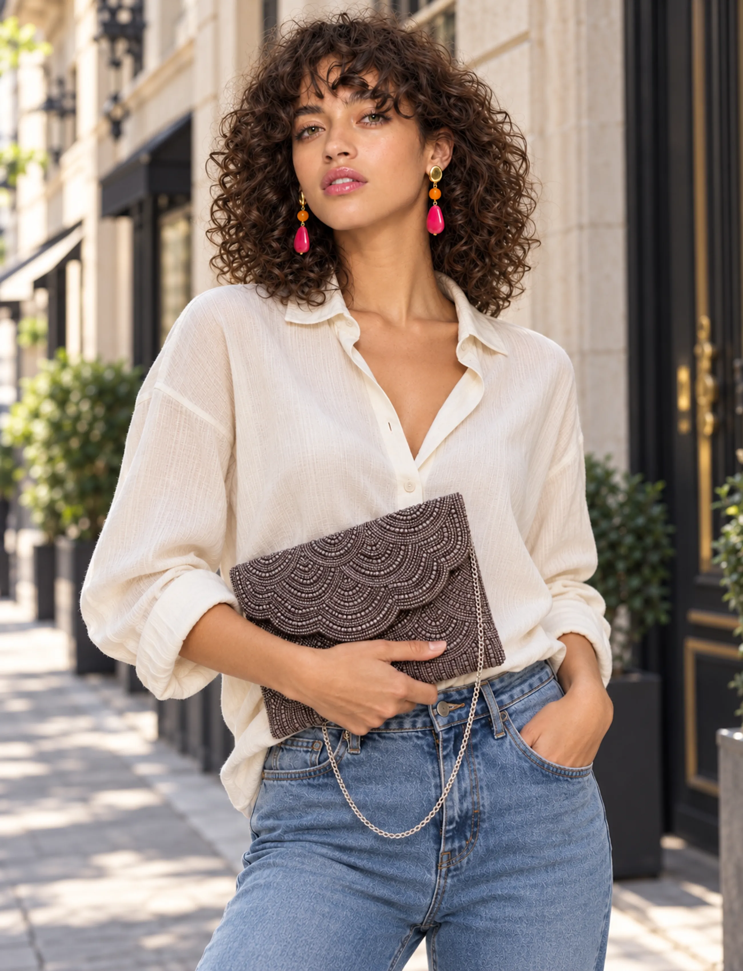 Pipol's Bazaar - Casablanca Clutch Brown - accessories - brown - 0