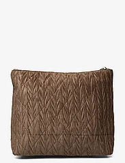 Pipol's Bazaar - Triangle Cosmetic Bag Quilted Taupe - prezenty urodzinowe - grey - 1
