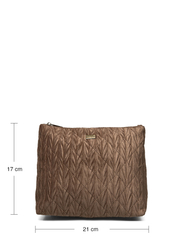 Pipol's Bazaar - Triangle Cosmetic Bag Quilted Taupe - prezenty urodzinowe - grey - 4