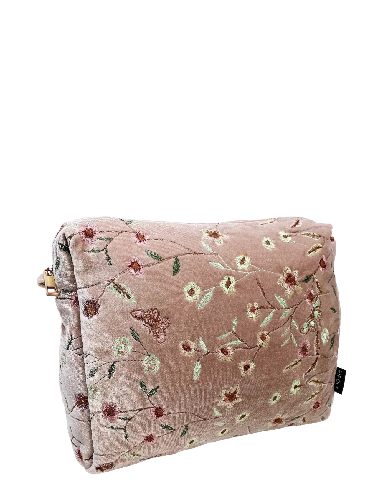 Pipol's Bazaar Garden Velvet Big Cosmetic Pink - Kulturtaschen - PINK / pink/rose