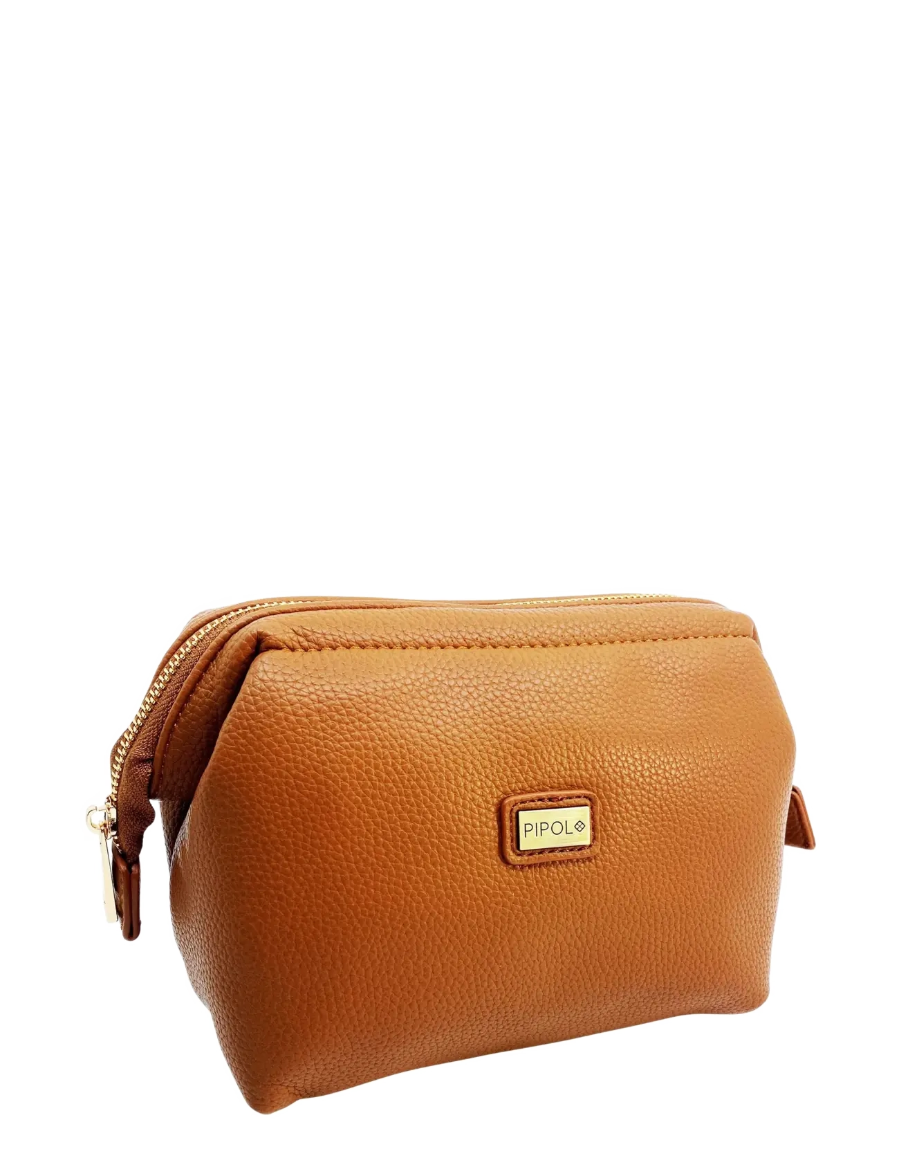 Pipol's Bazaar Frame Cosmetic Small - Toiletry Bags - BROWN / brown