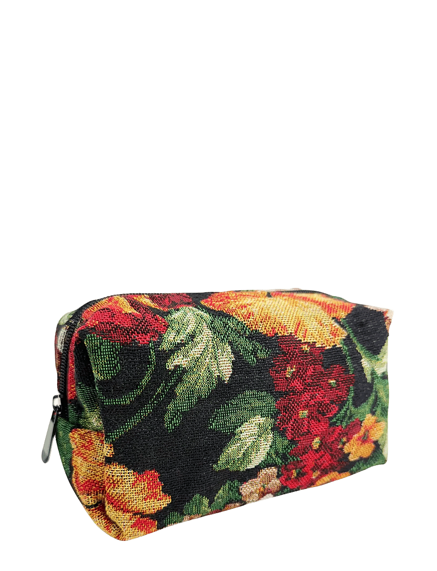 Pipol's Bazaar - Vintage Square Cosmetic Bag Black - multi coloured - 0