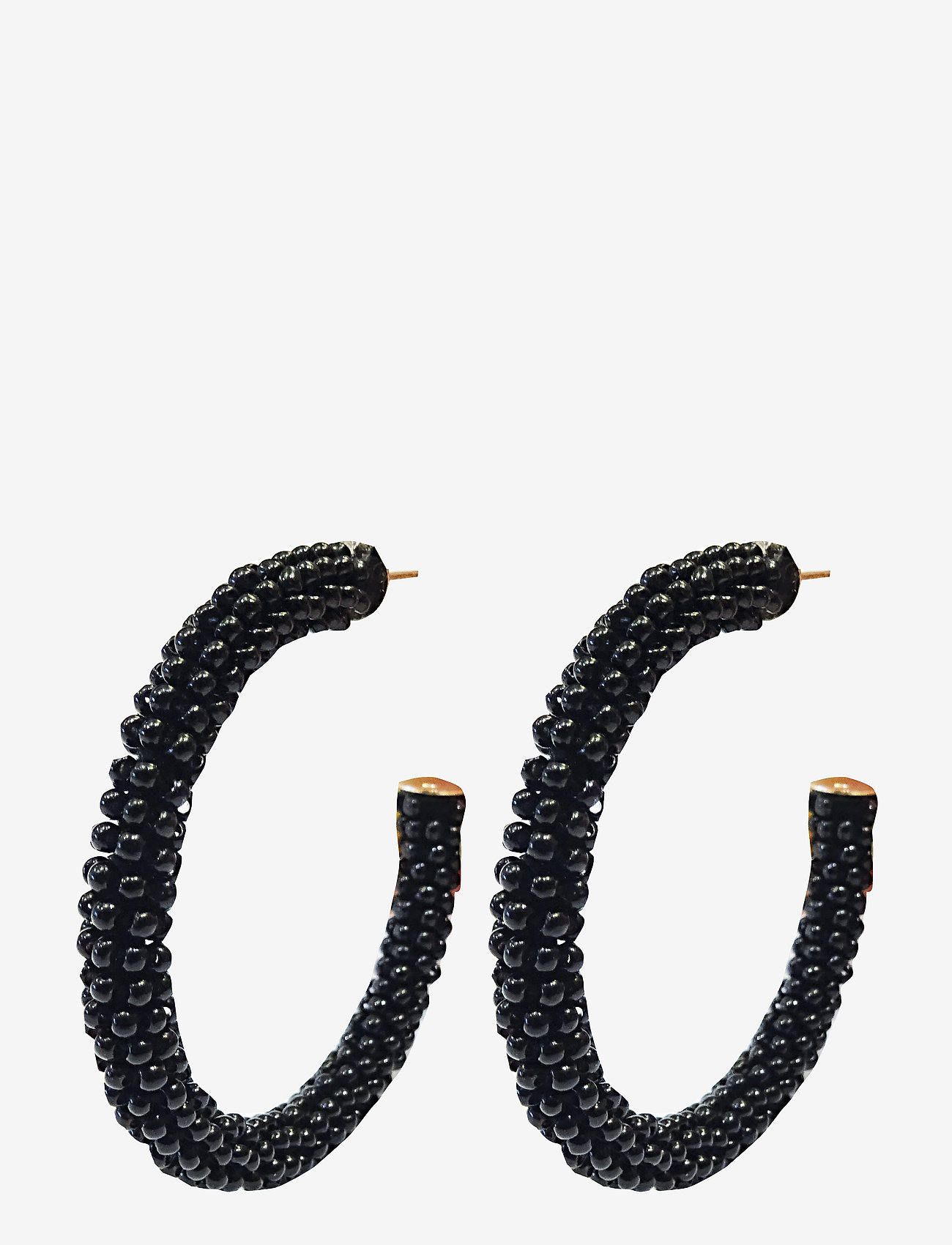 PIPOL'S BAZAAR - Dany Beaded PIPOL Hoop Black - black - 0