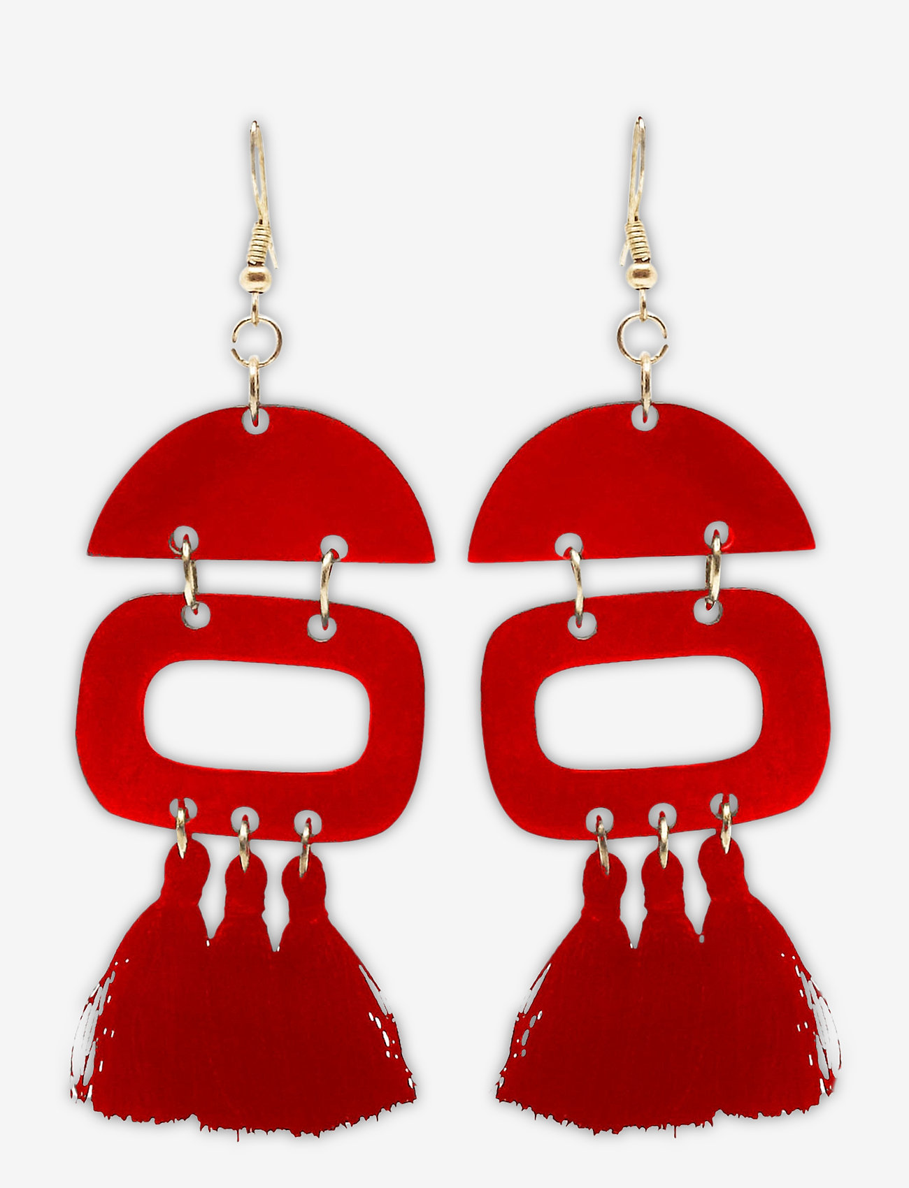 Duo Tassel Ear - RED