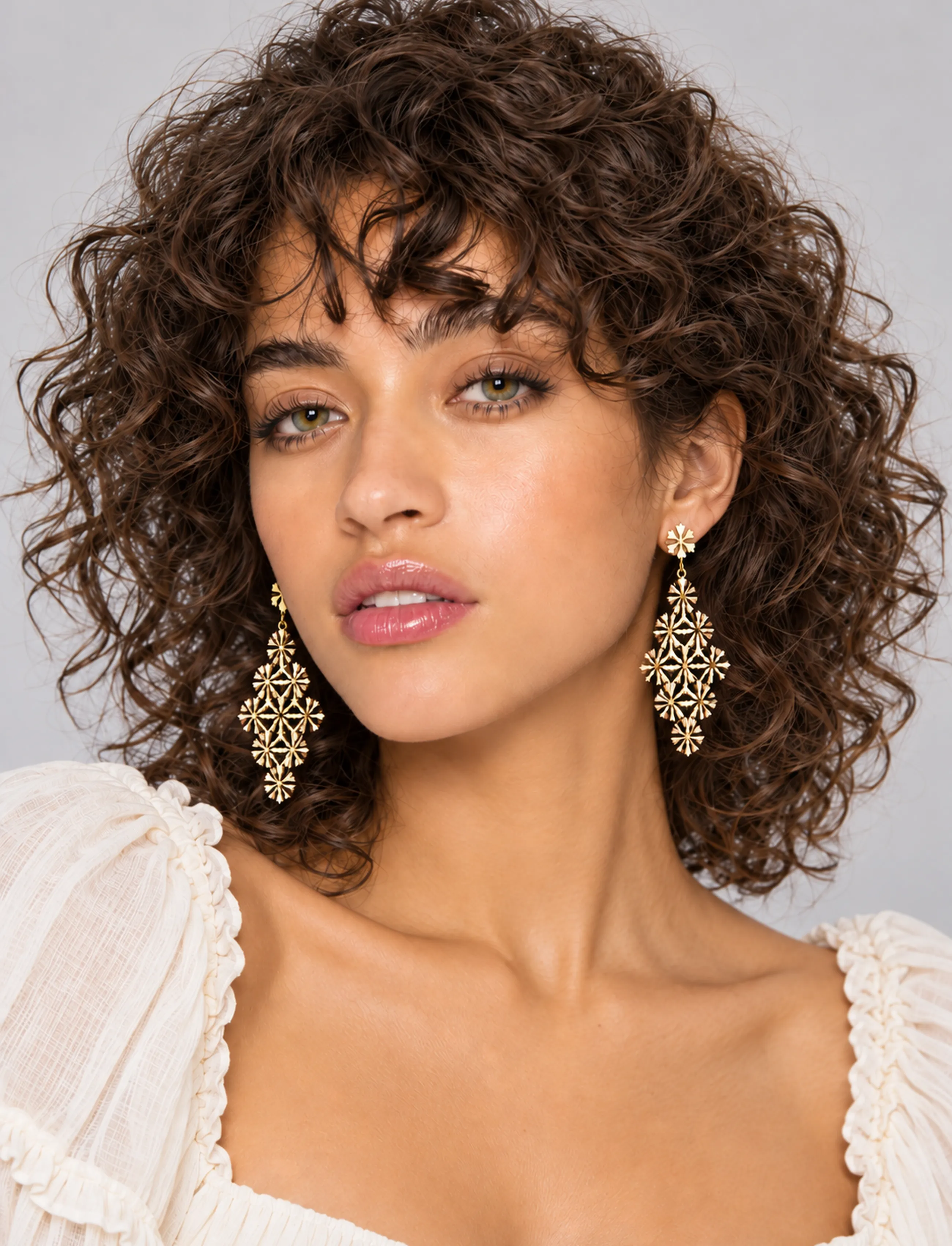 Pipol's Bazaar - Neves Earring Gold - ohrhänger - gold - 0