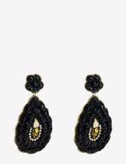 Pipol's Bazaar - Yara Pendular Earring Black - roikkuvat korvakorut - black - 0