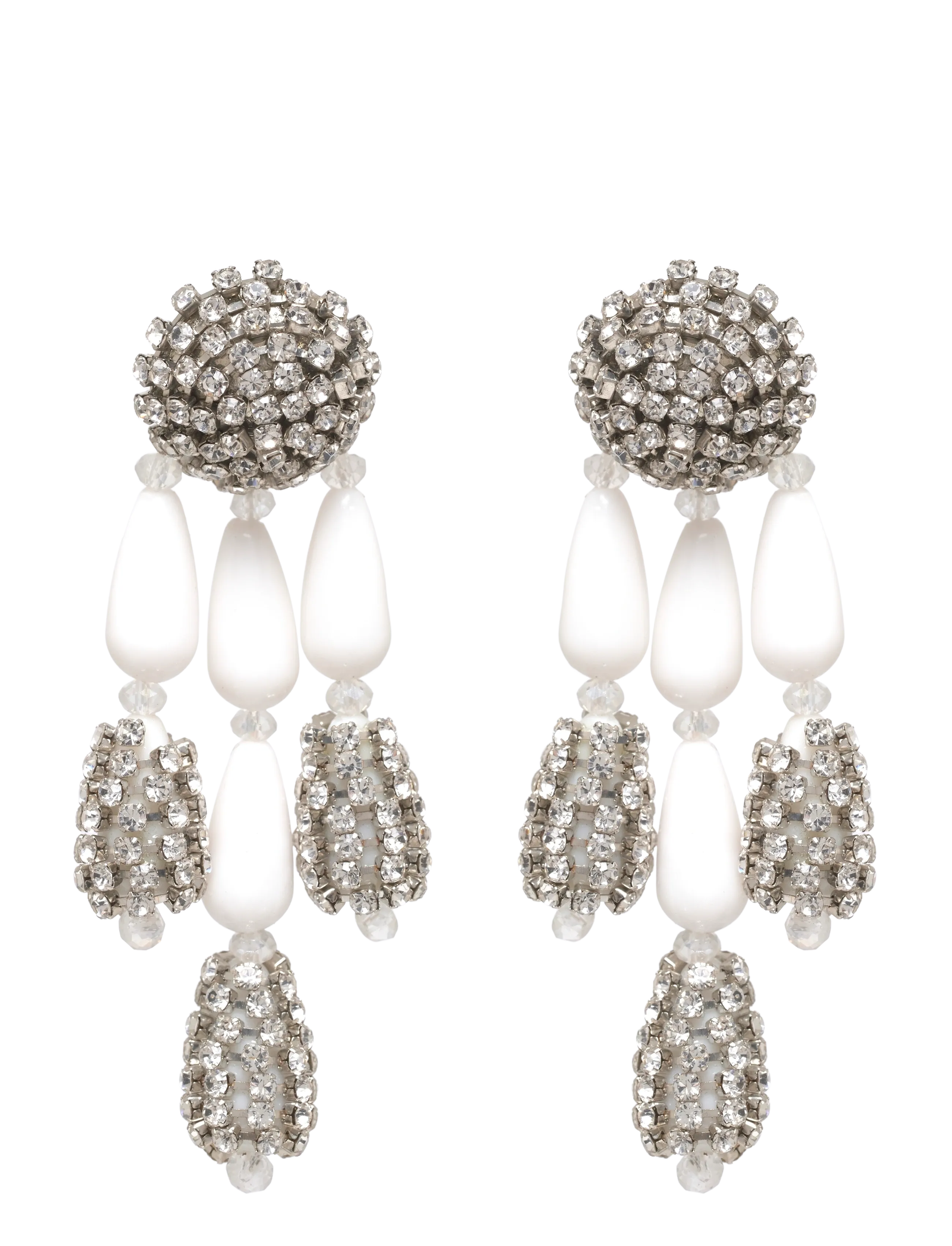 Pipol's Bazaar Star Earring White - Officewear - WHITE / silver