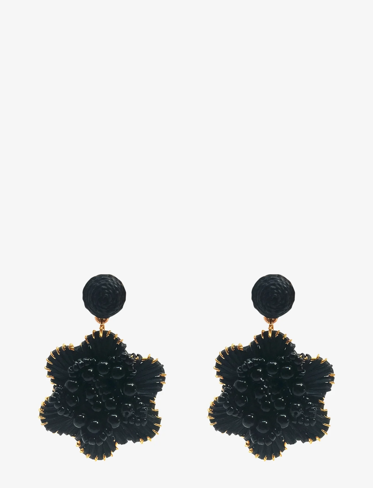 Pipol's Bazaar - Flores Ear - wiszące kolczyki - black - 0