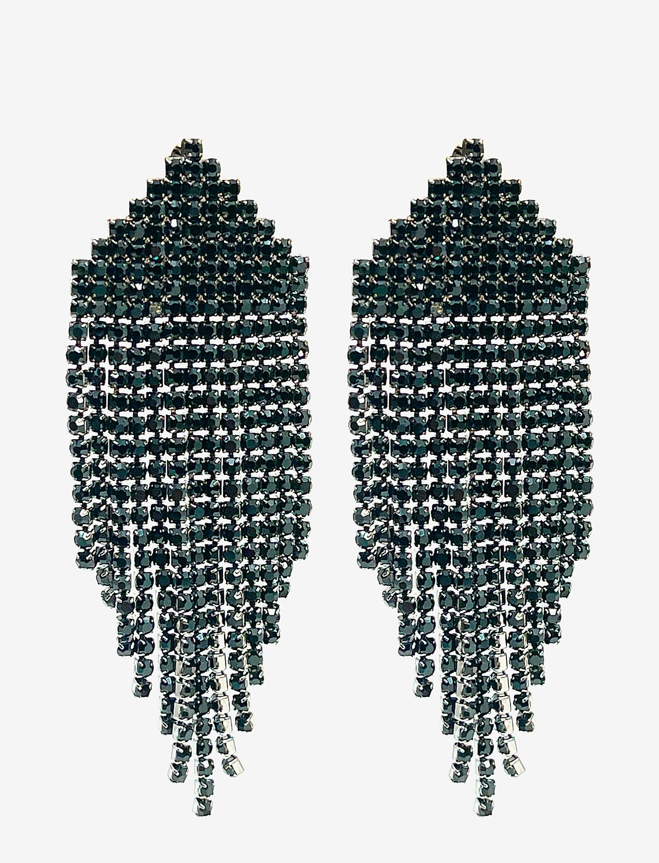 Pipol's Bazaar - Ellie Earring Silver - statement earrings - black - 0