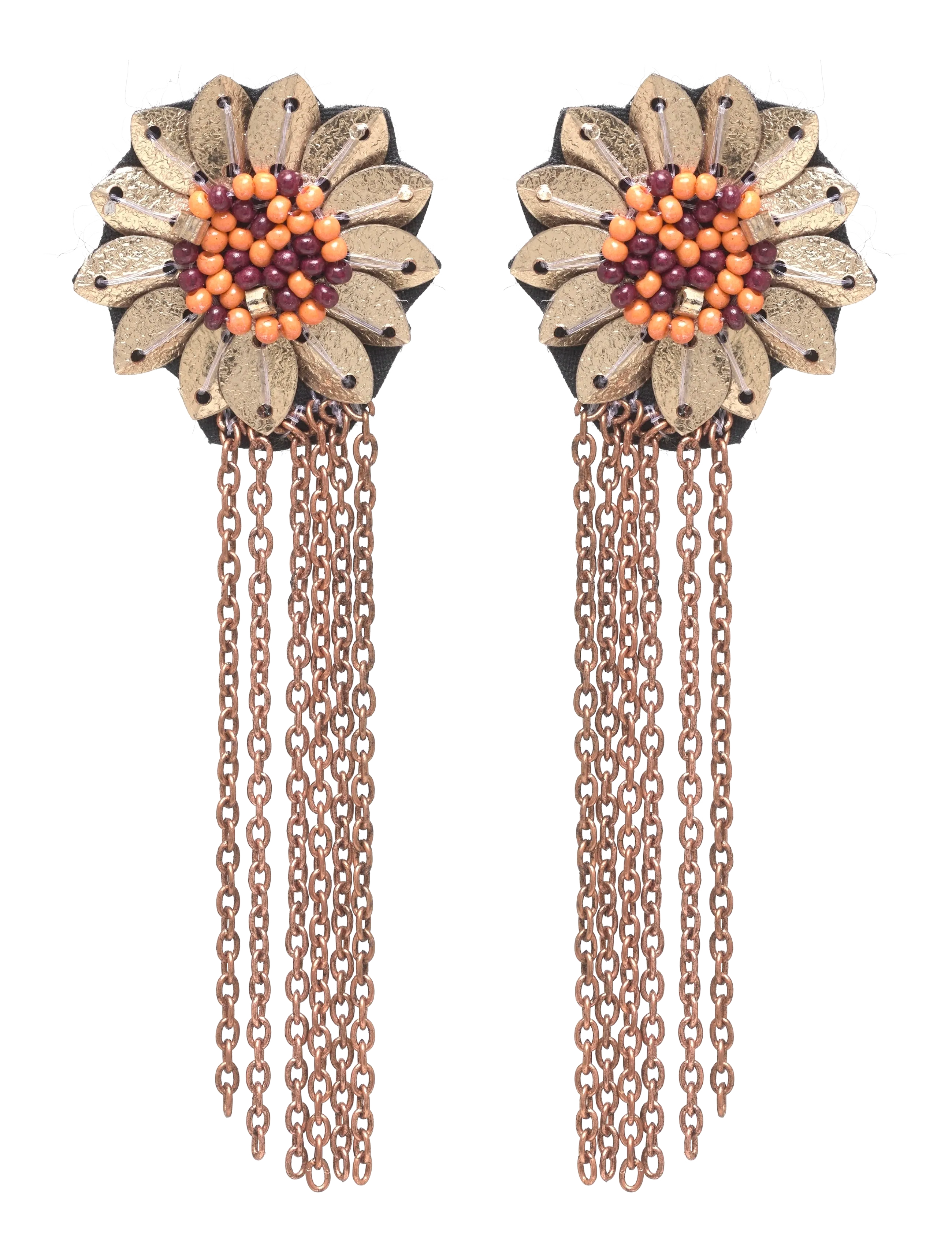 Pipol's Bazaar La Vista Flower Ear Gold, One Size, Gold, Earrings > Statement Earrings, Dame