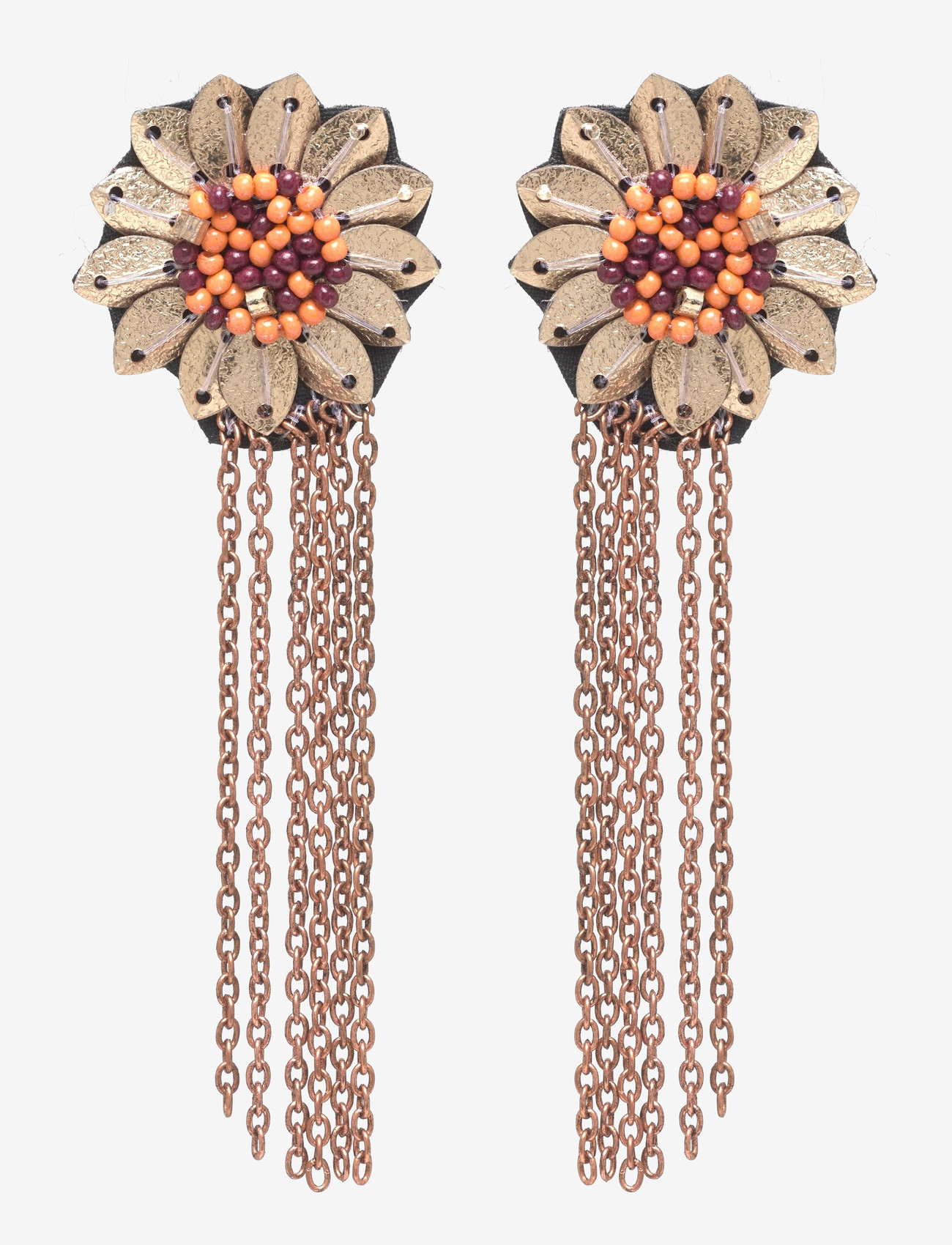 Pipol's Bazaar - La Vista Flower Ear Gold - statement øreringe - gold - 0