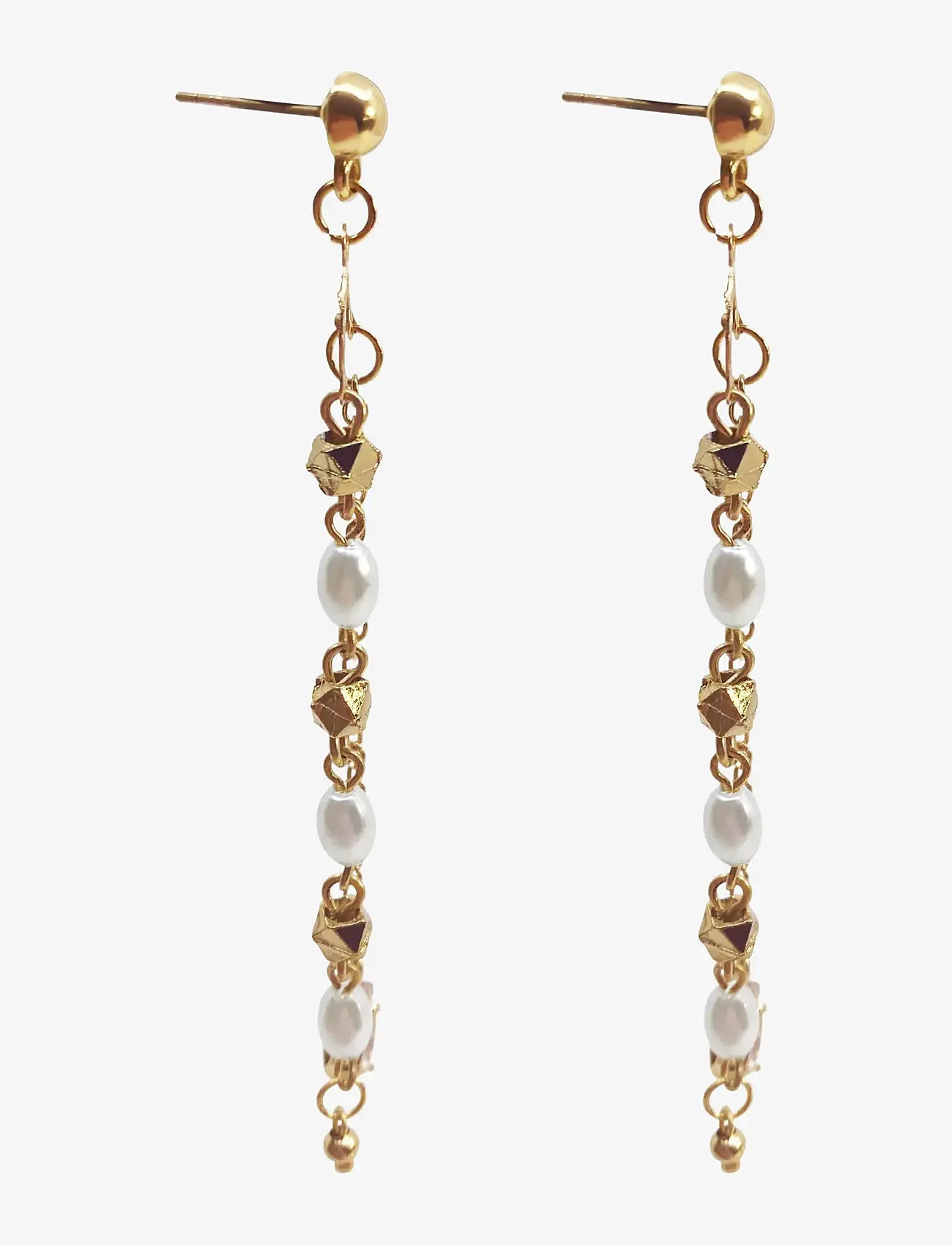 Pipol's Bazaar - Mira Double Ear Gold - pendant earrings - gold - 1