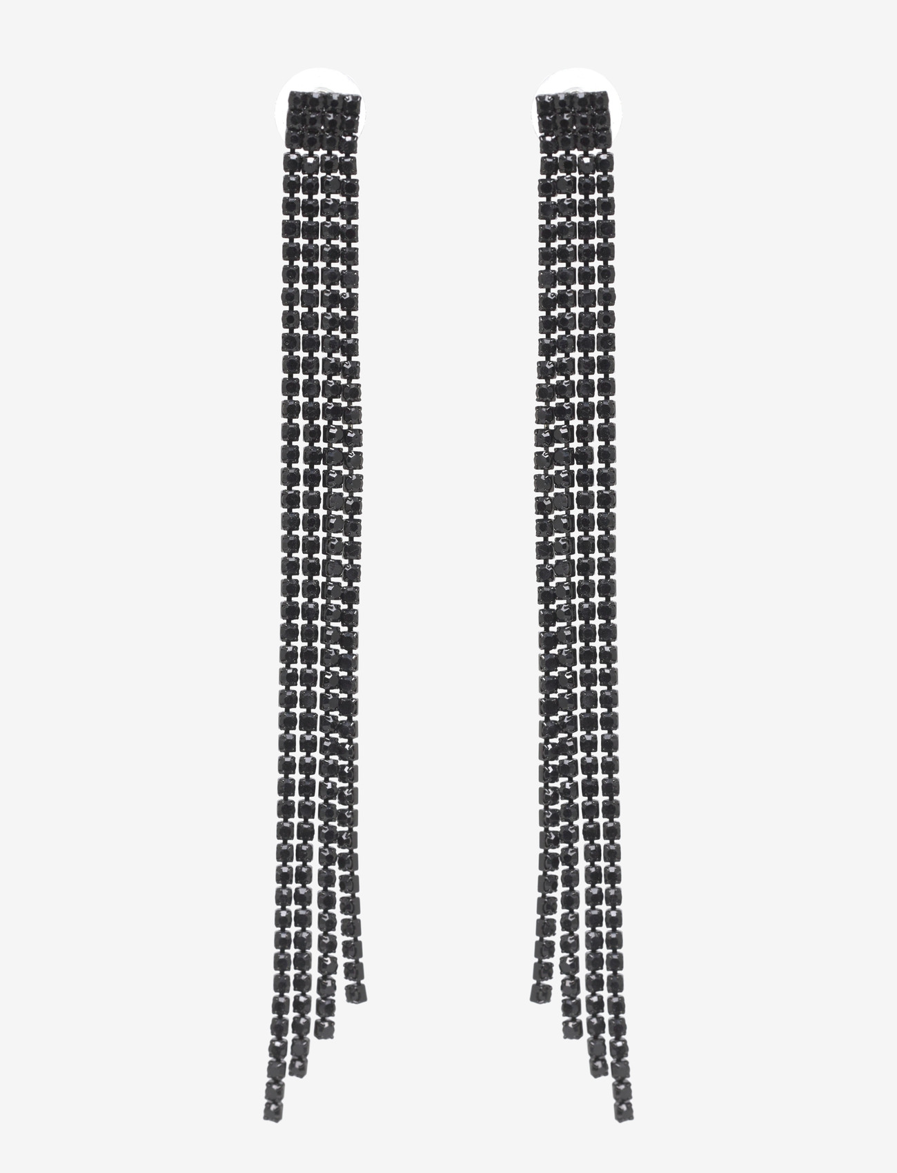 Pipol's Bazaar - Chiara Ear Long Black - wiszące kolczyki - black - 0