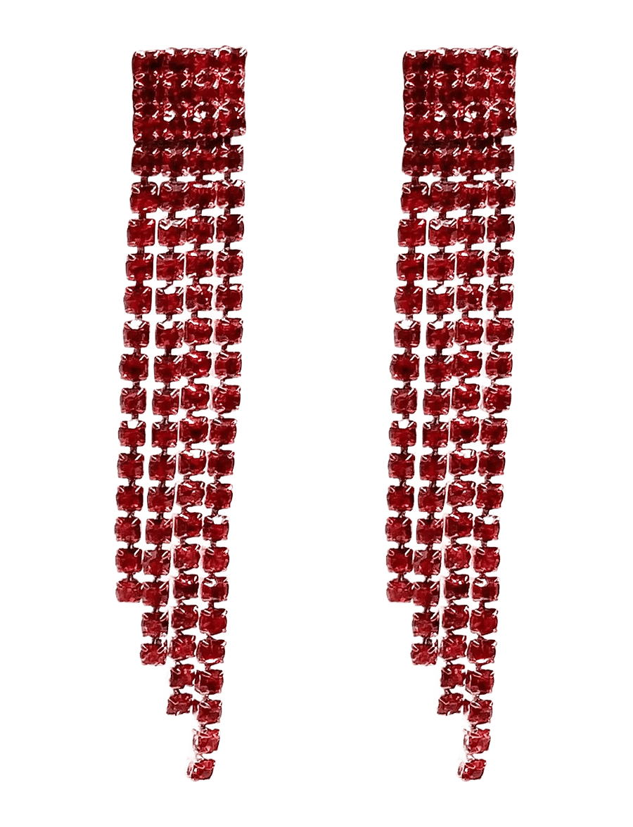 Pipol's Bazaar - Chiara Ear Med Red - Øreringe med vedhæng - red - 0