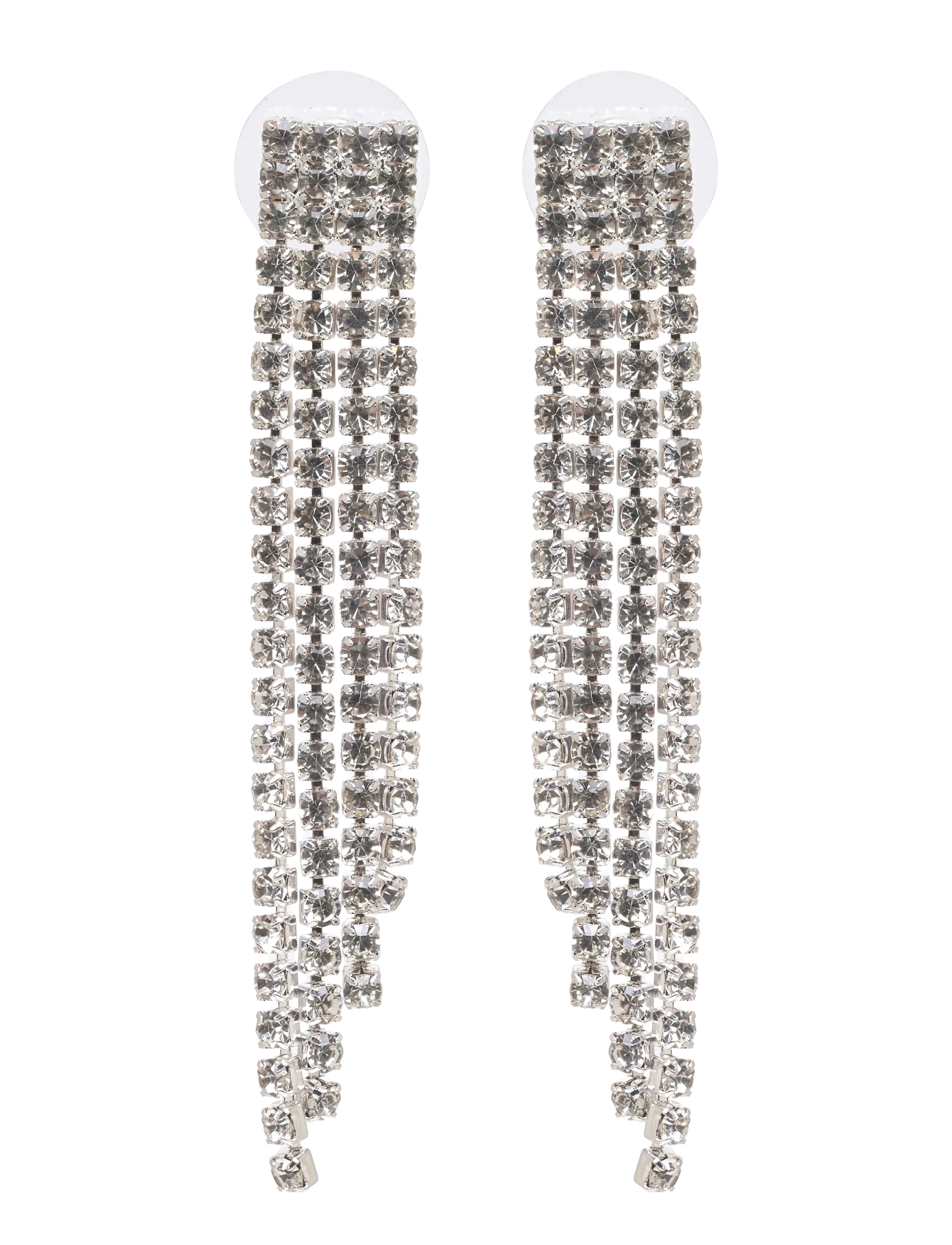 Pipol's Bazaar Chiara Ear Med Silver, One Size, Silver, Earrings > Statement Earrings, Dame