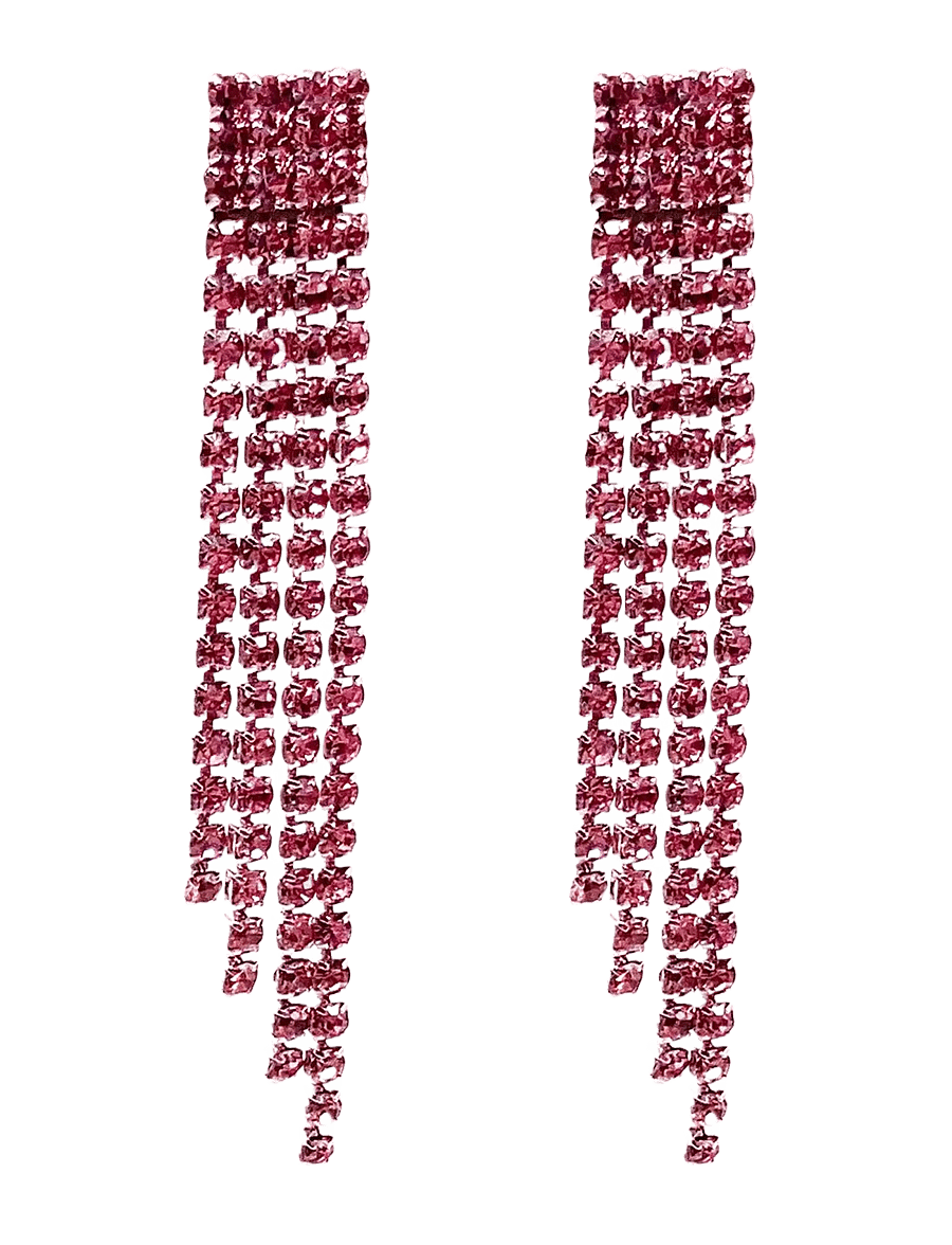 Pipol's Bazaar - Chiara Med Pink - Øreringe med vedhæng - pink - 0