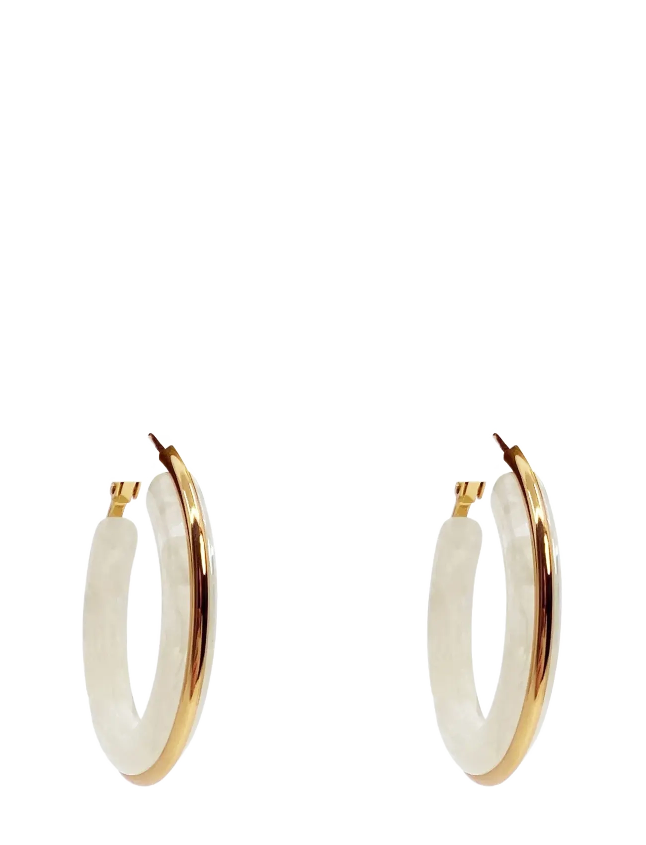 Pipol's Bazaar Bahia Creoles White - Ohrringe - WHITE / white