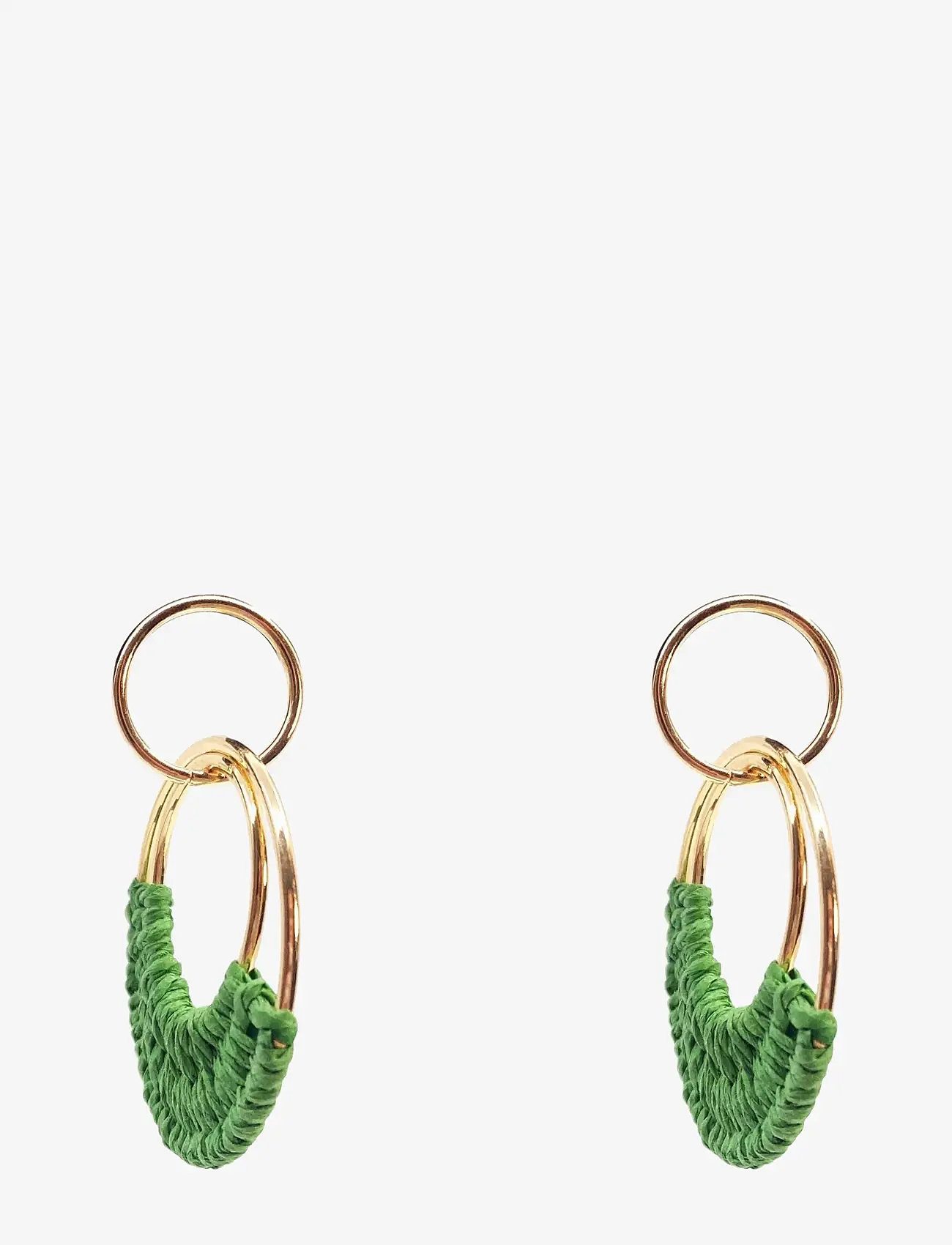Pipol's Bazaar - Ibiza Ear Green - creoler & hoops - green - 0