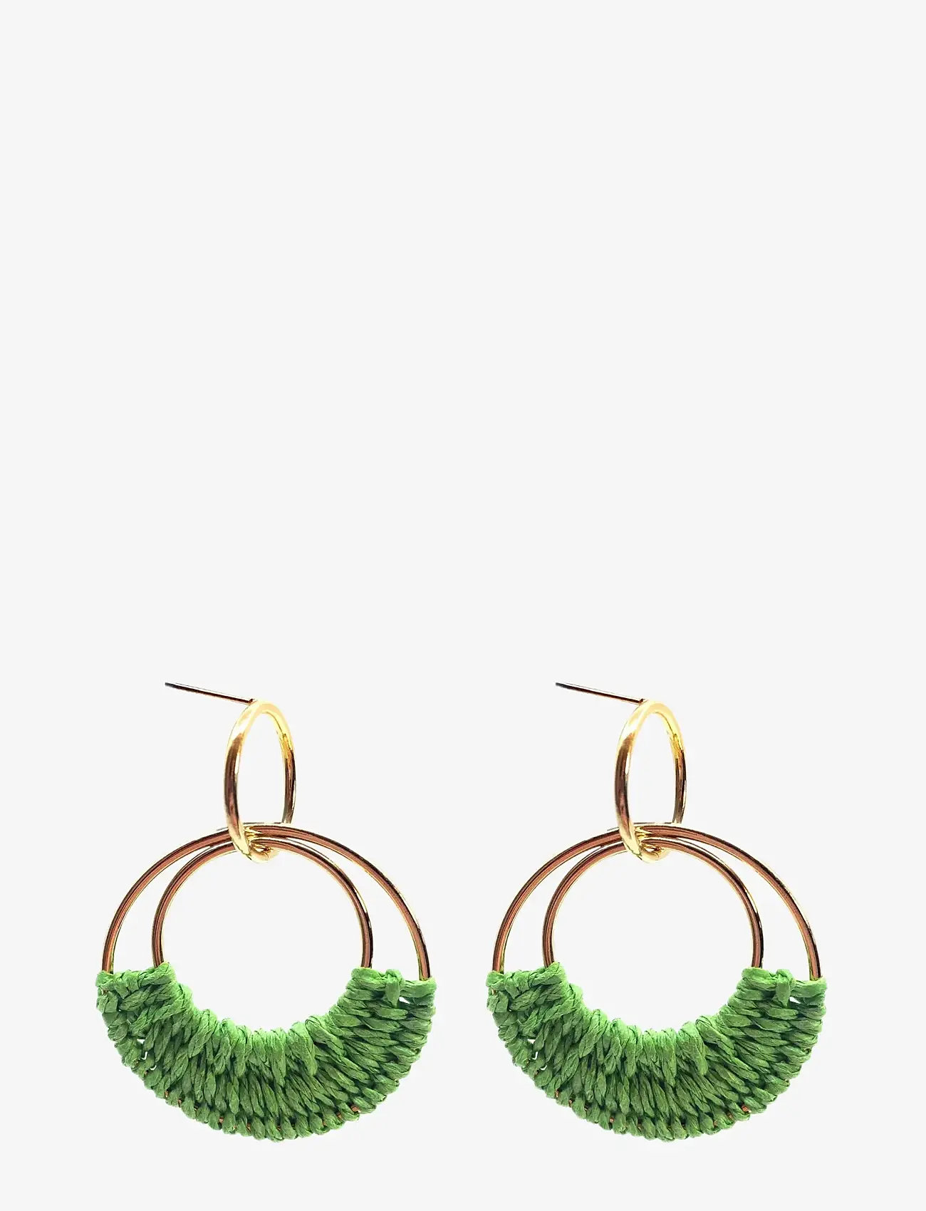 Pipol's Bazaar - Ibiza Ear Green - creoler & hoops - green - 1