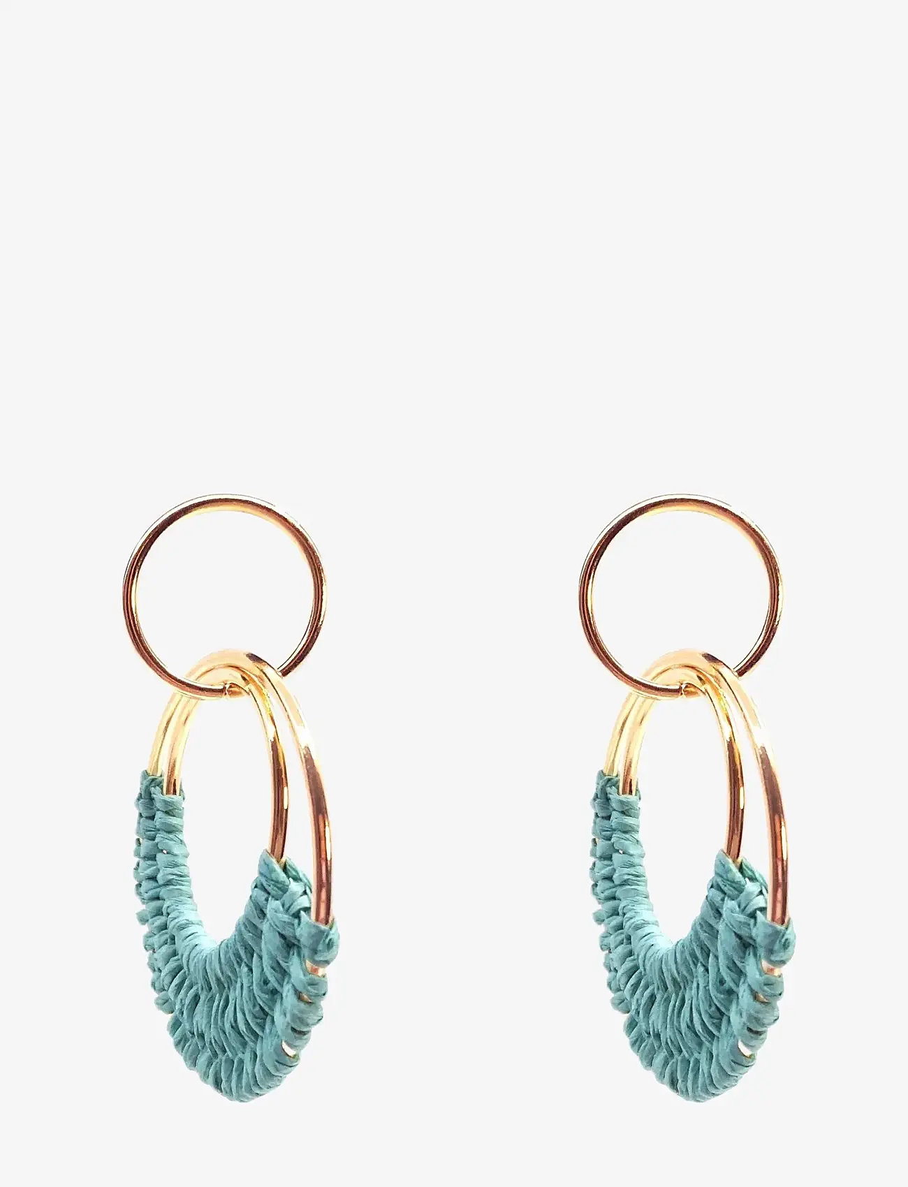 Pipol's Bazaar - Ibiza Ear Turqoise - creoler & hoops - green - 0