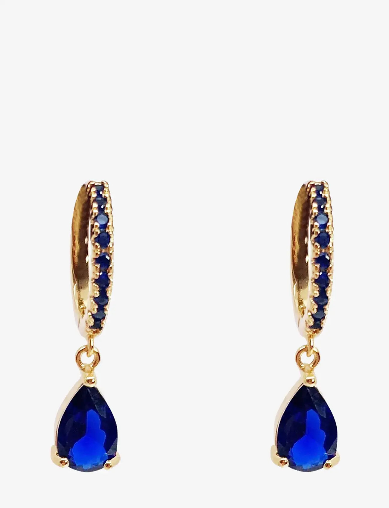 Pipol's Bazaar - Sandrine Drop Ear Gold Blue - blue - 0