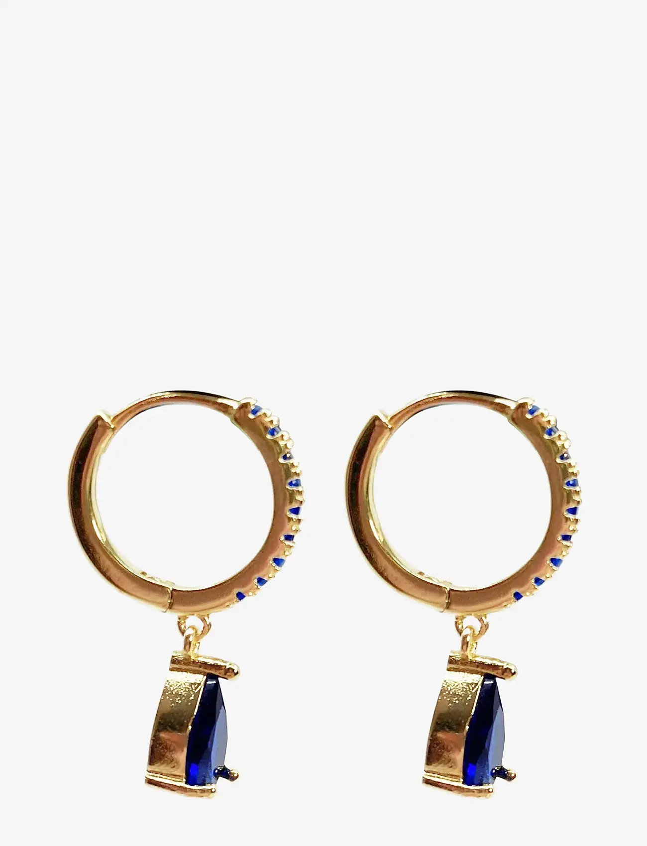 Pipol's Bazaar - Sandrine Drop Ear Gold Blue - blue - 1