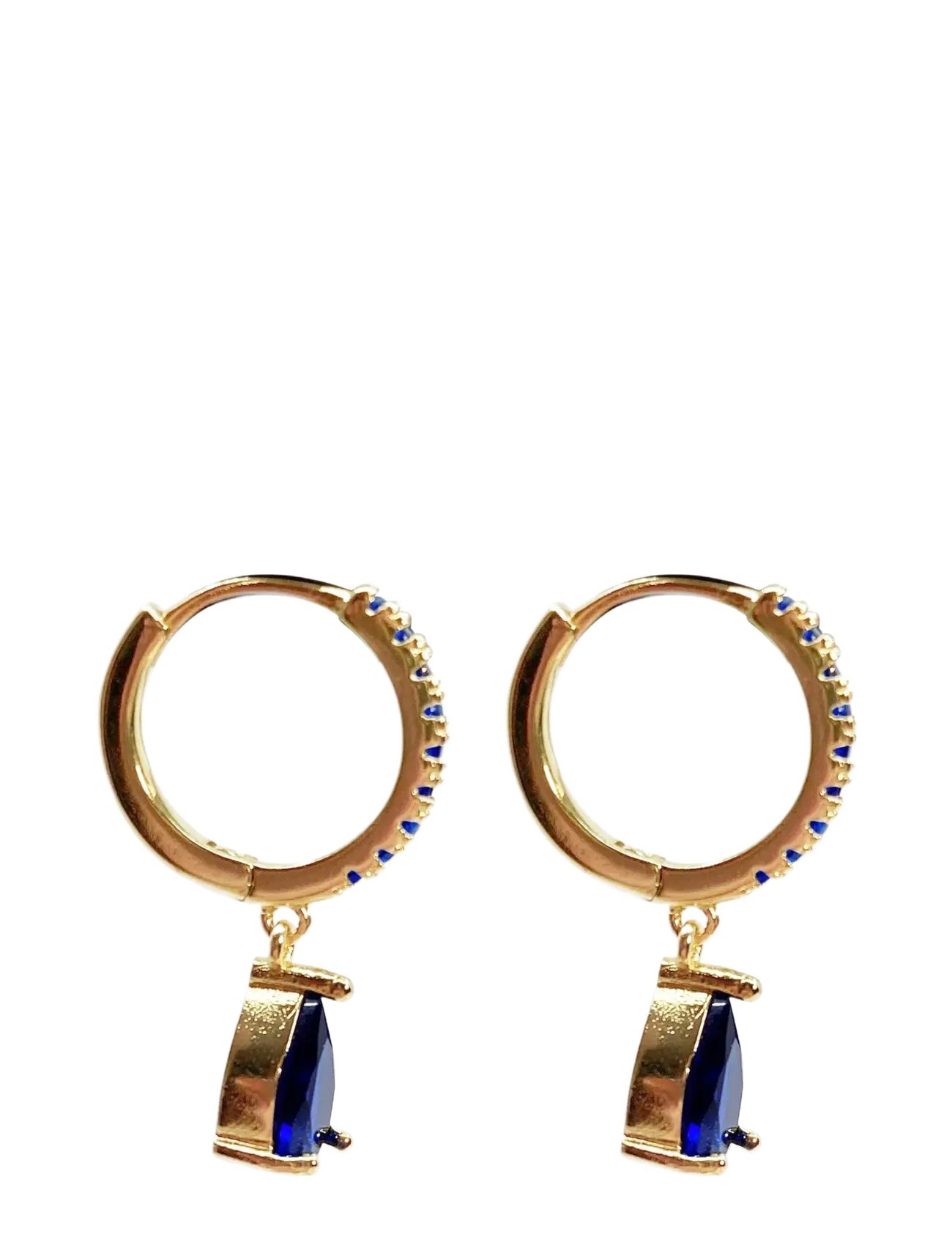 Pipol's Bazaar - Sandrine Drop Ear Gold Blue - blue - 1