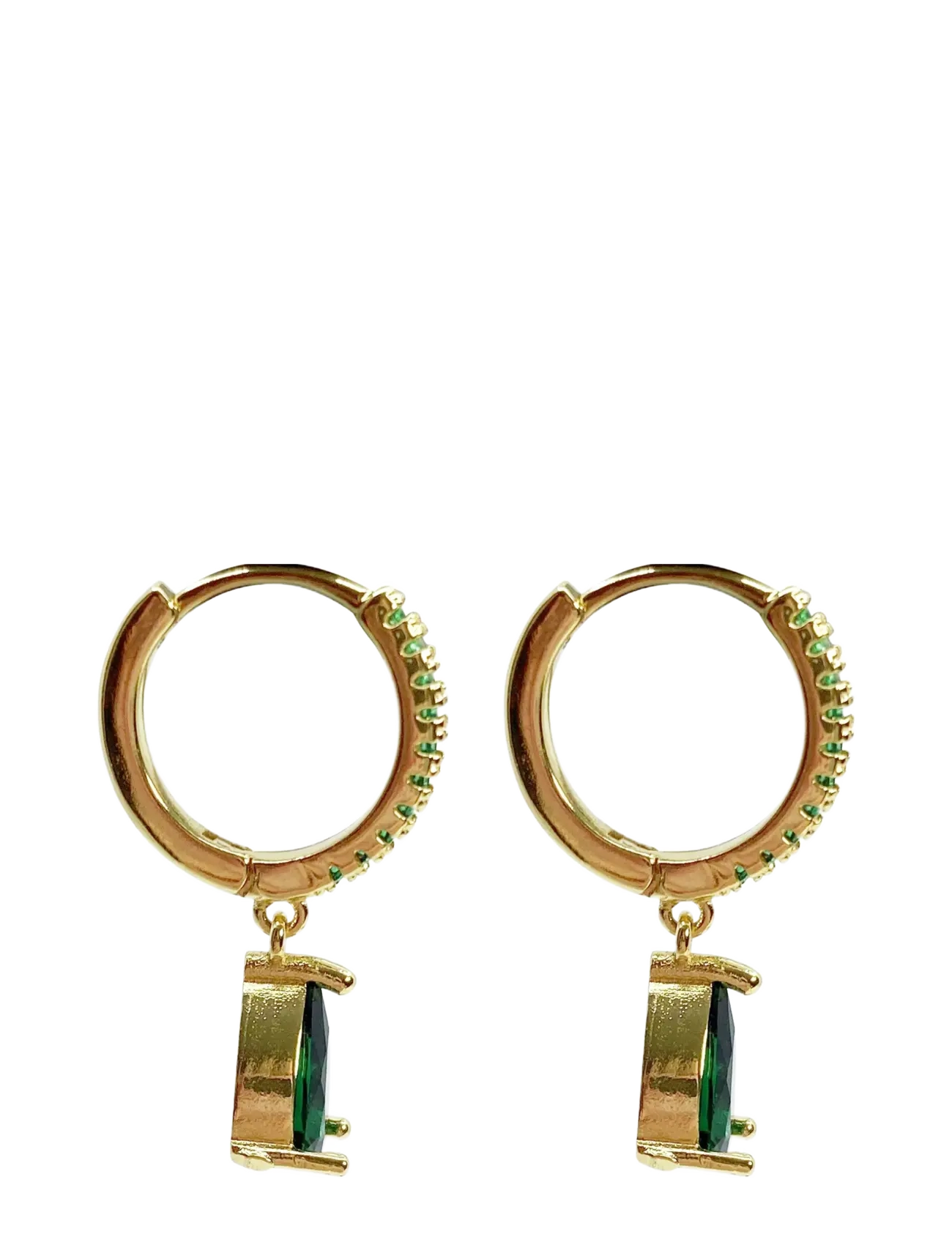 Pipol's Bazaar - Sandrine Drop Ear Gold Green - green - 1