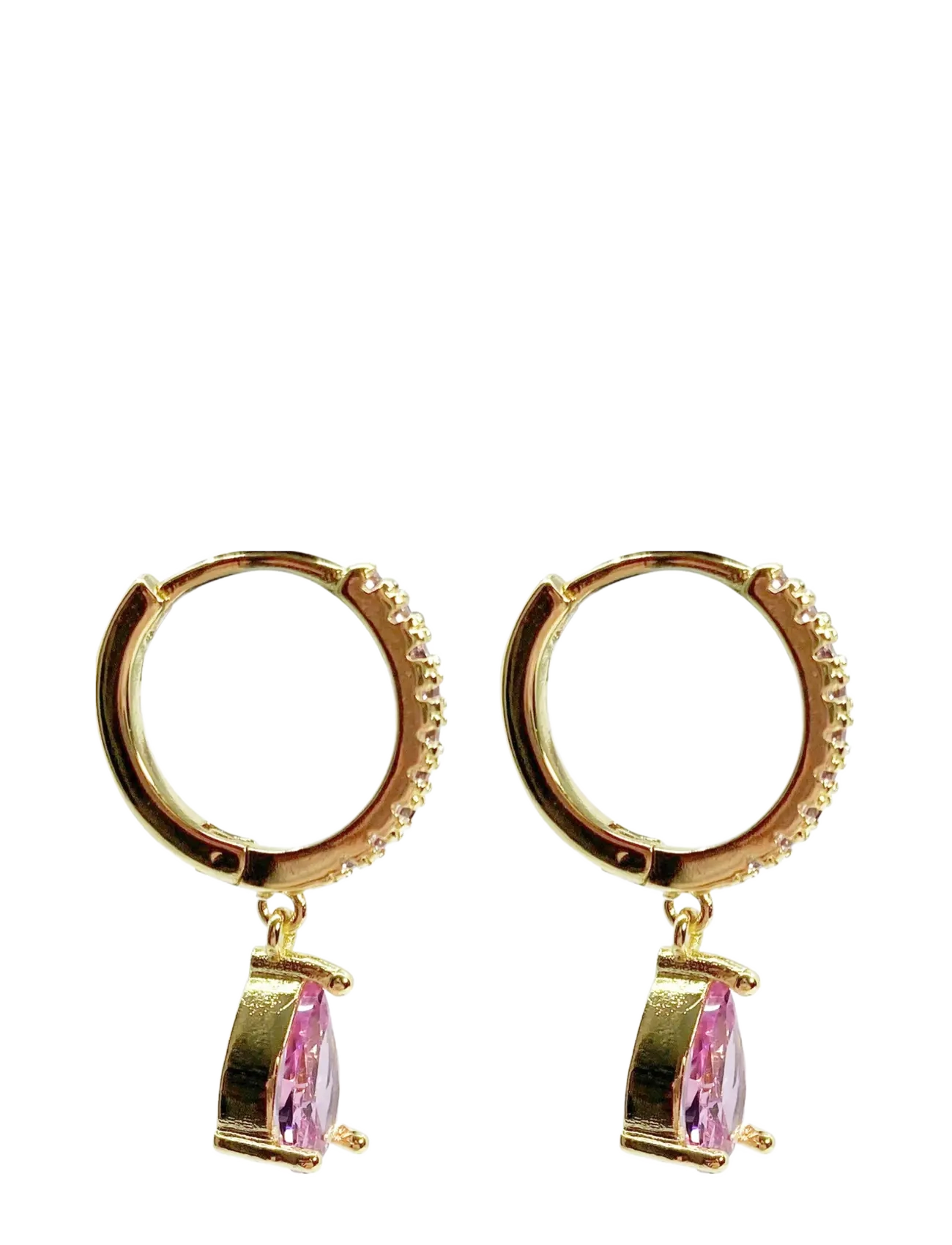 Pipol's Bazaar - Sandrine Drop Ear Gold Pink - pink - 1