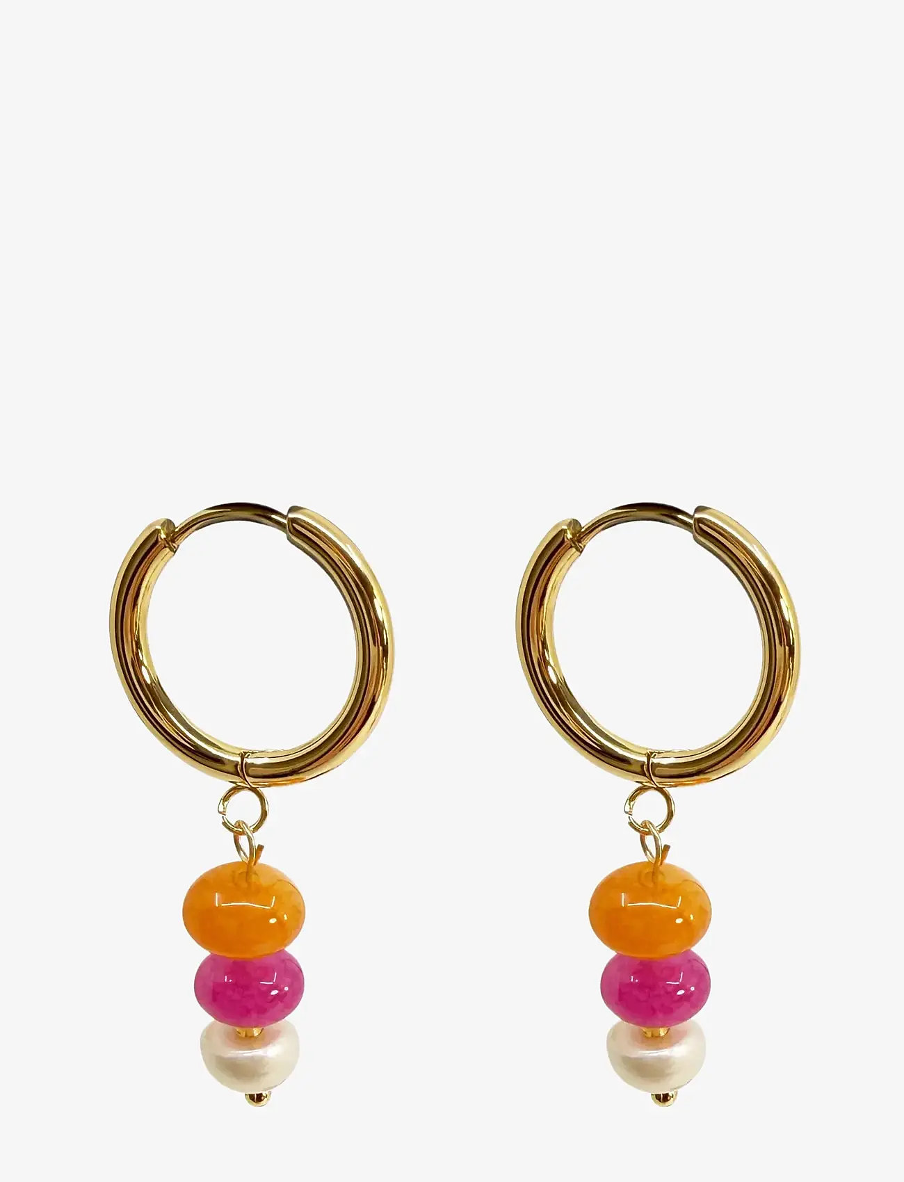 Pipol's Bazaar - Sunny Santos Ear Fuschia - hängande örhängen - pink - 1