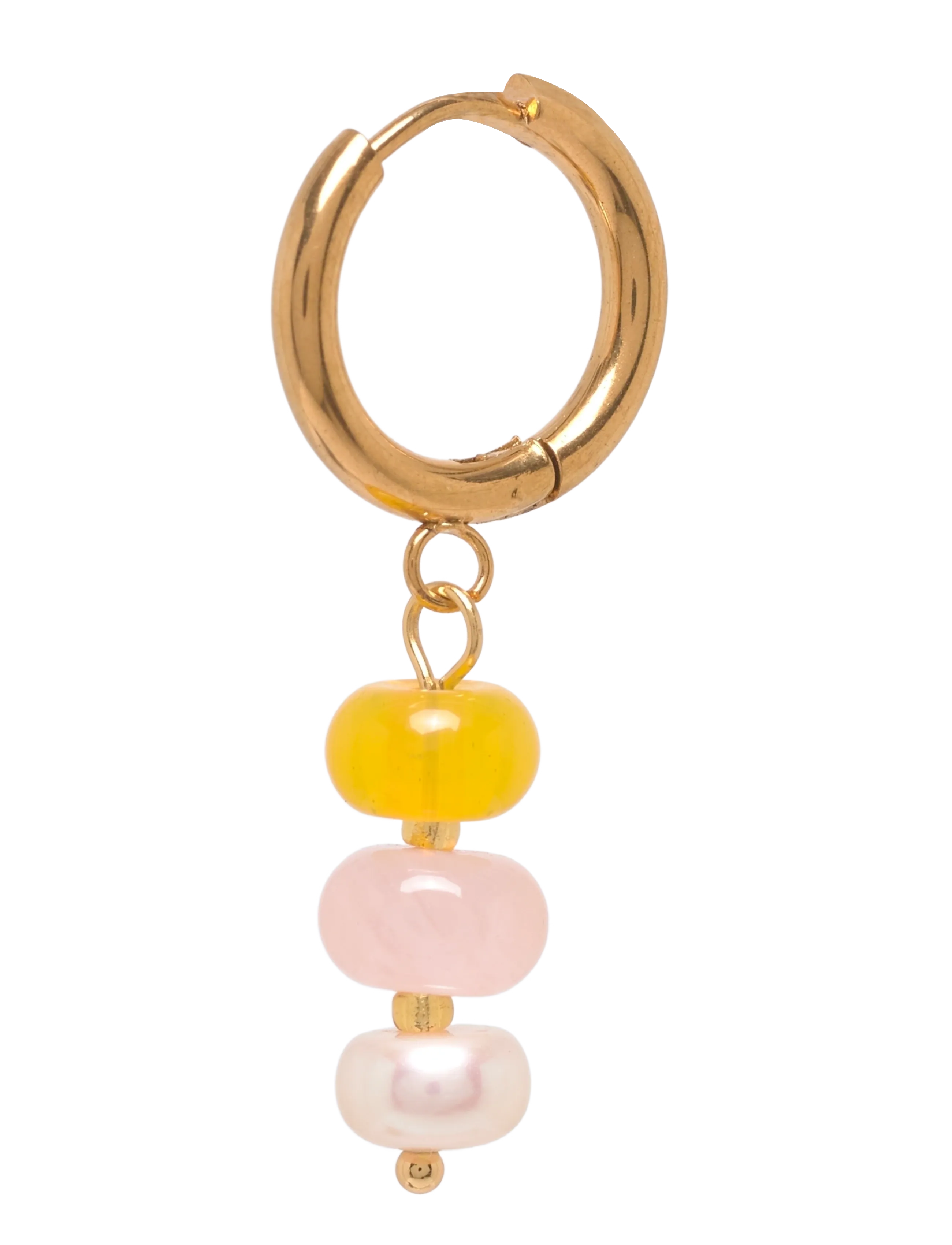 Pipol's Bazaar Sunny Santos Ear Yellow Mix - Echtschmuck - YELLOW / multi