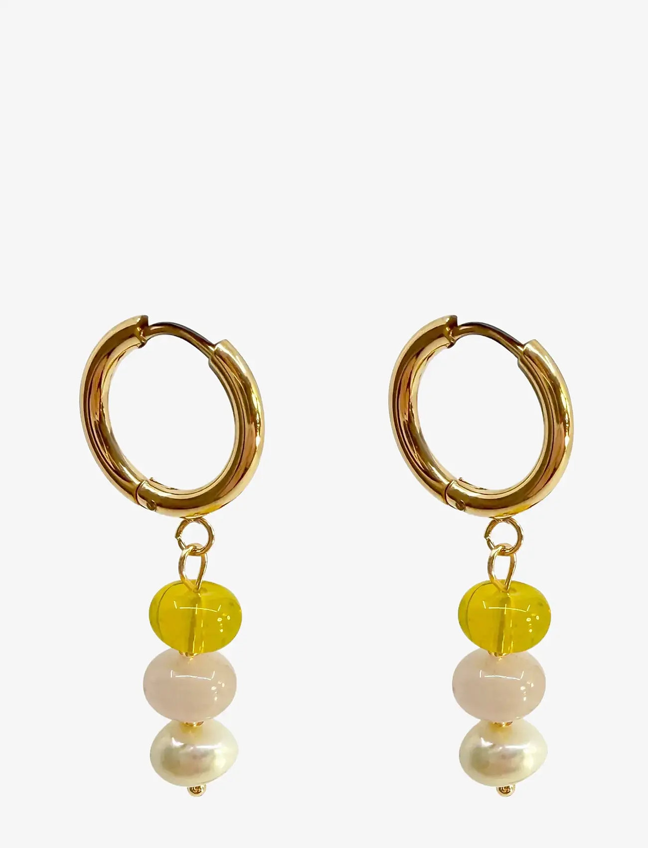 Pipol's Bazaar - Sunny Santos Ear Yellow Mix - Øreringe med vedhæng - yellow - 1