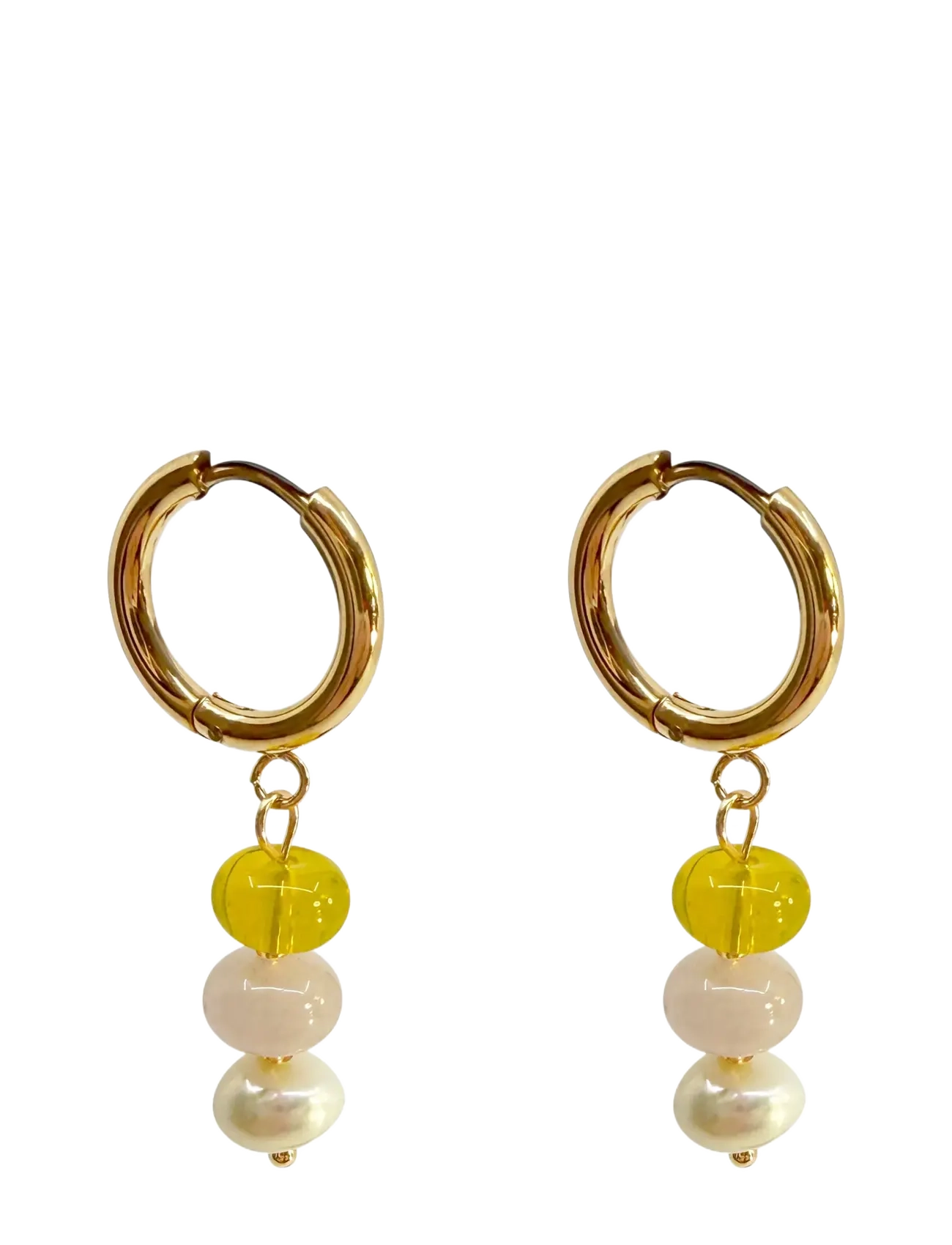 Pipol's Bazaar - Sunny Santos Ear Yellow Mix - ohrhänger - yellow - 1