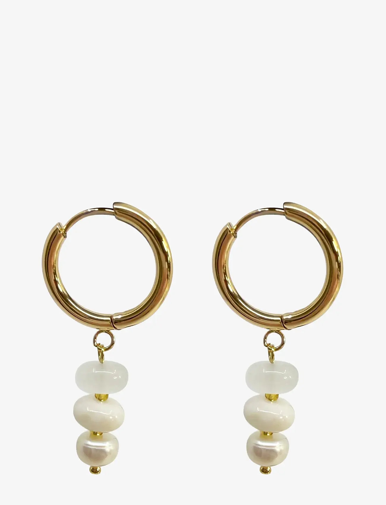 Pipol's Bazaar - Sunny Santos Ear Pearly - pearl earrings - white - 1