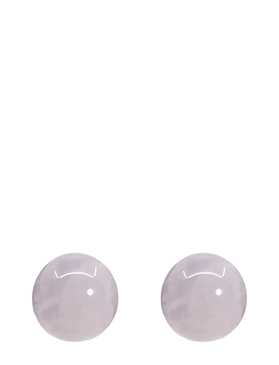 Pipol's Bazaar - Malou Ear 10 mm Pink Quartz - ohrstecker - pink - 0