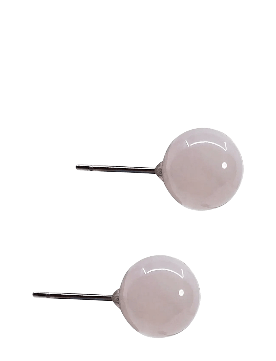 Pipol's Bazaar - Malou Ear 10 mm Pink Quartz - ohrstecker - pink - 1