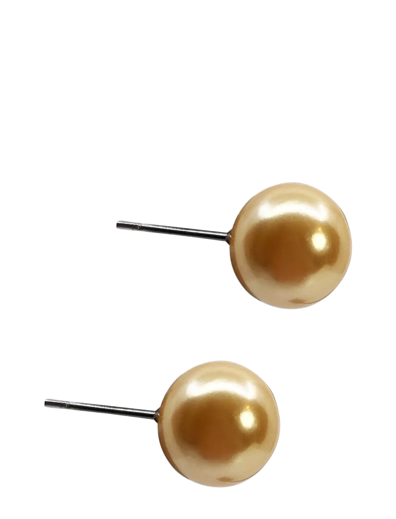 Pipol's Bazaar - Malou Ear 10 mm Golden Shell - perlenohrringe - gold - 1