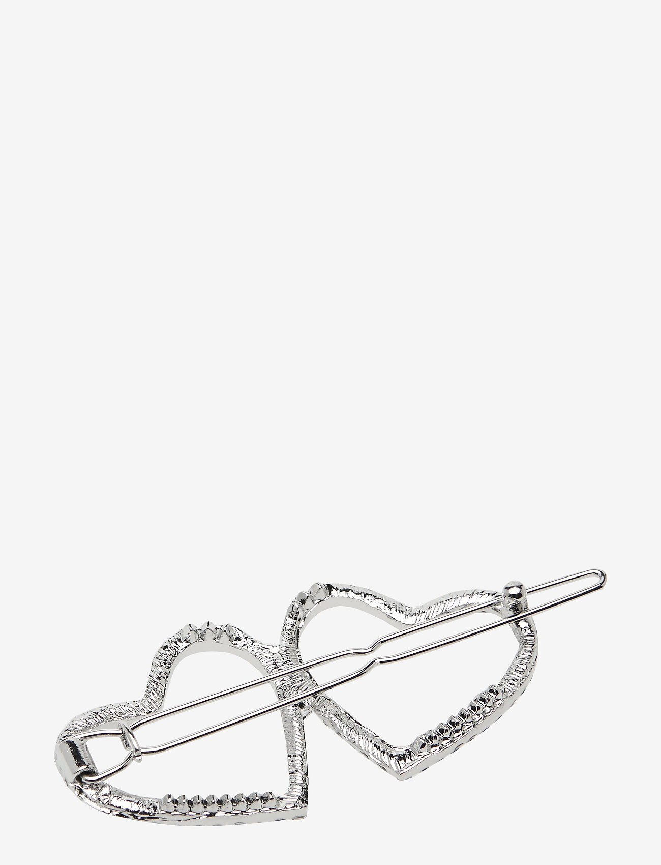 PIPOL'S BAZAAR - Hearts PIPOL Hair Clip Silver - silver - 1