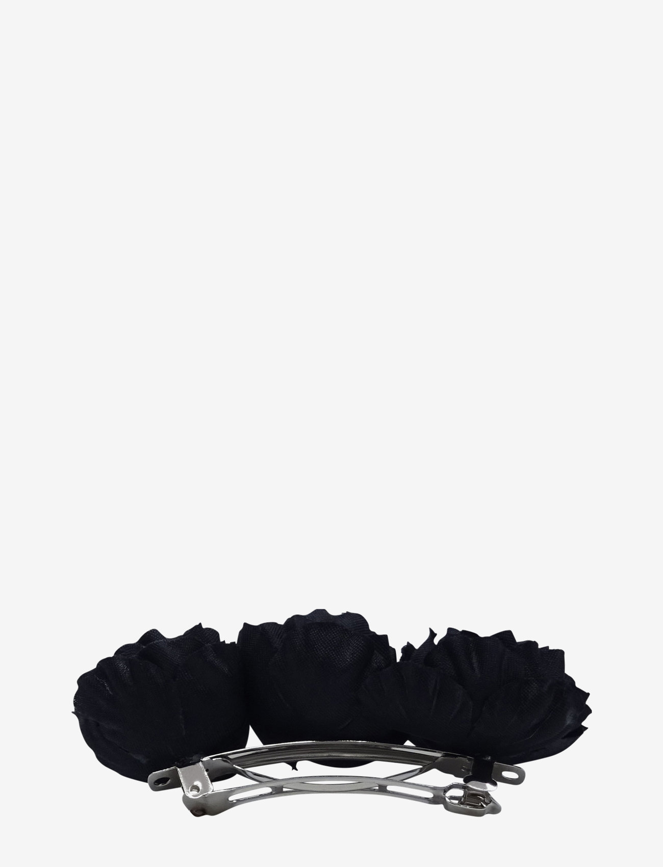 Pipol's Bazaar - Triple Flower Barette Black - black - 1