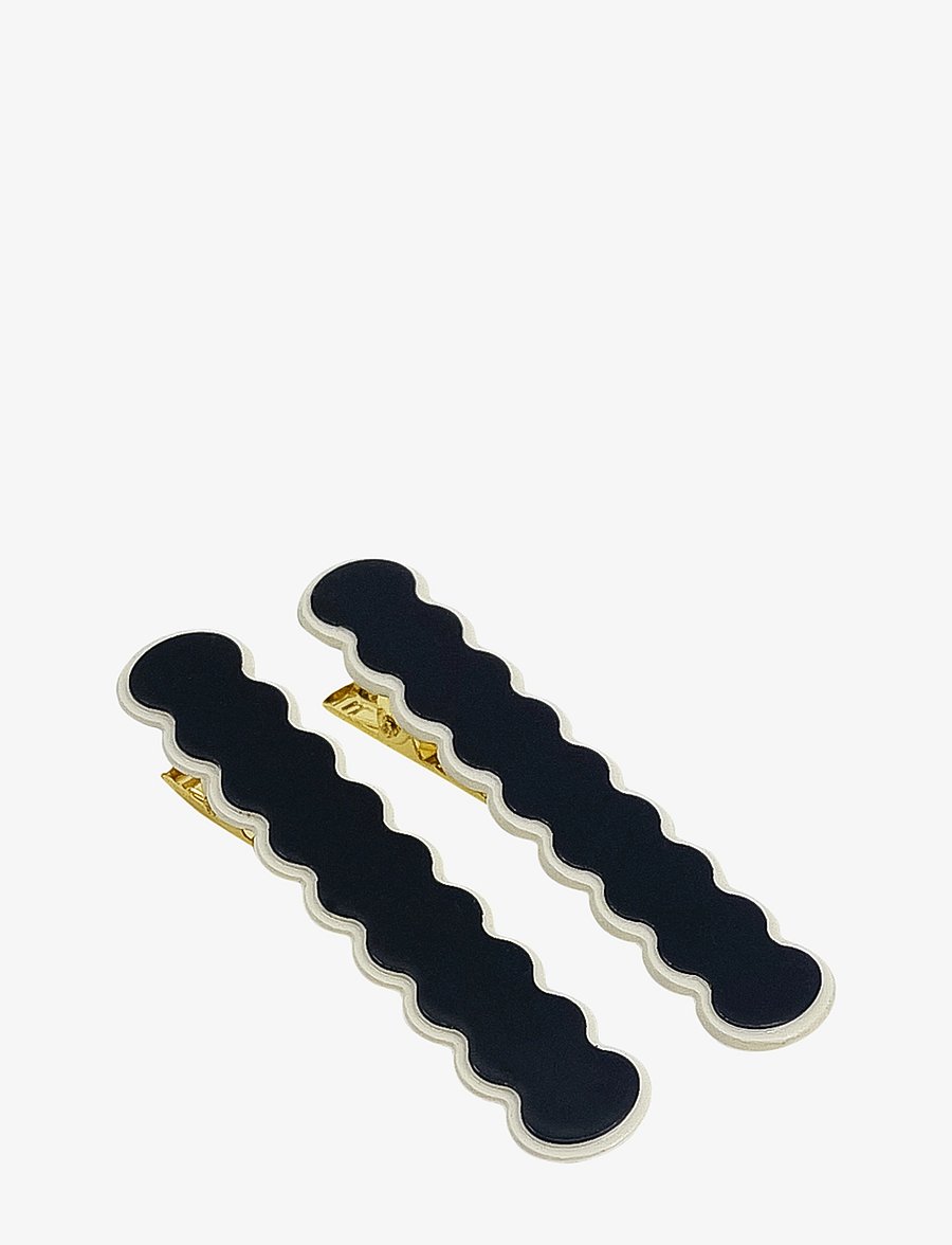 Pipol's Bazaar - Hair Set Angie Black 2 pcs - hårspænde - black - 0
