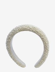 Pipol's Bazaar - Coco Beaded Headband White - hiusasusteet - white - 0