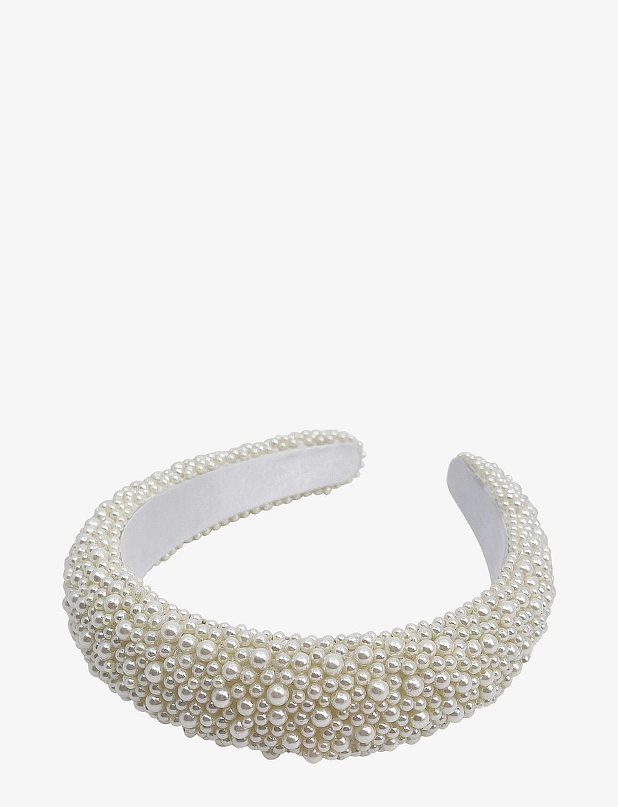 Pipol's Bazaar - Coco Beaded Headband White - konfirmatsioon - white - 2
