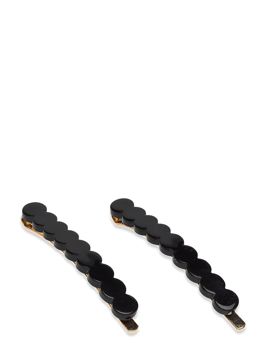 Pipol's Bazaar - Linn Hair Pin 2 set Black& Black - hårnåle - black - 0