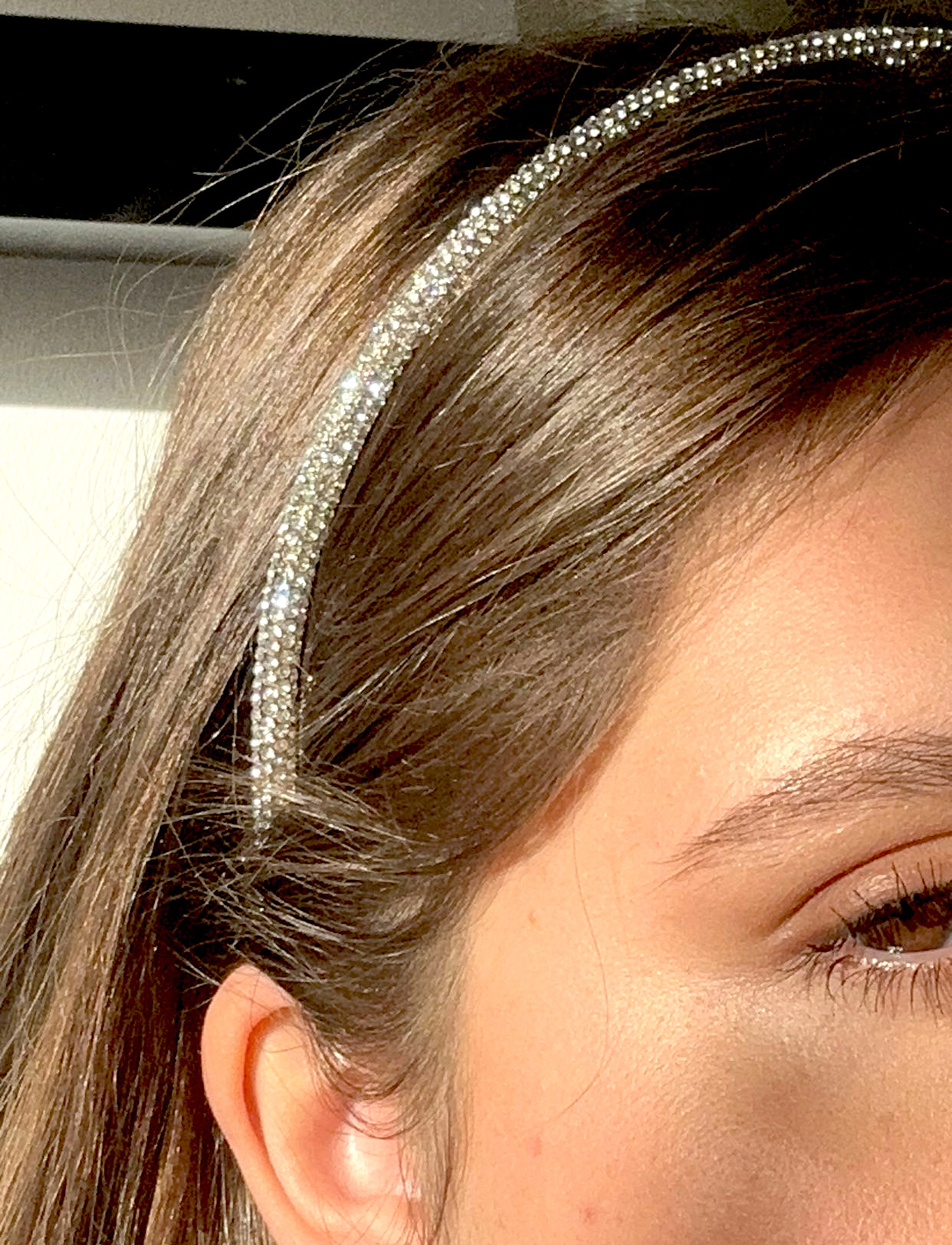 Pipol's Bazaar Sia Diadema Glitter Silver, One Size, Headwear, Silber - Headbands, Beauty