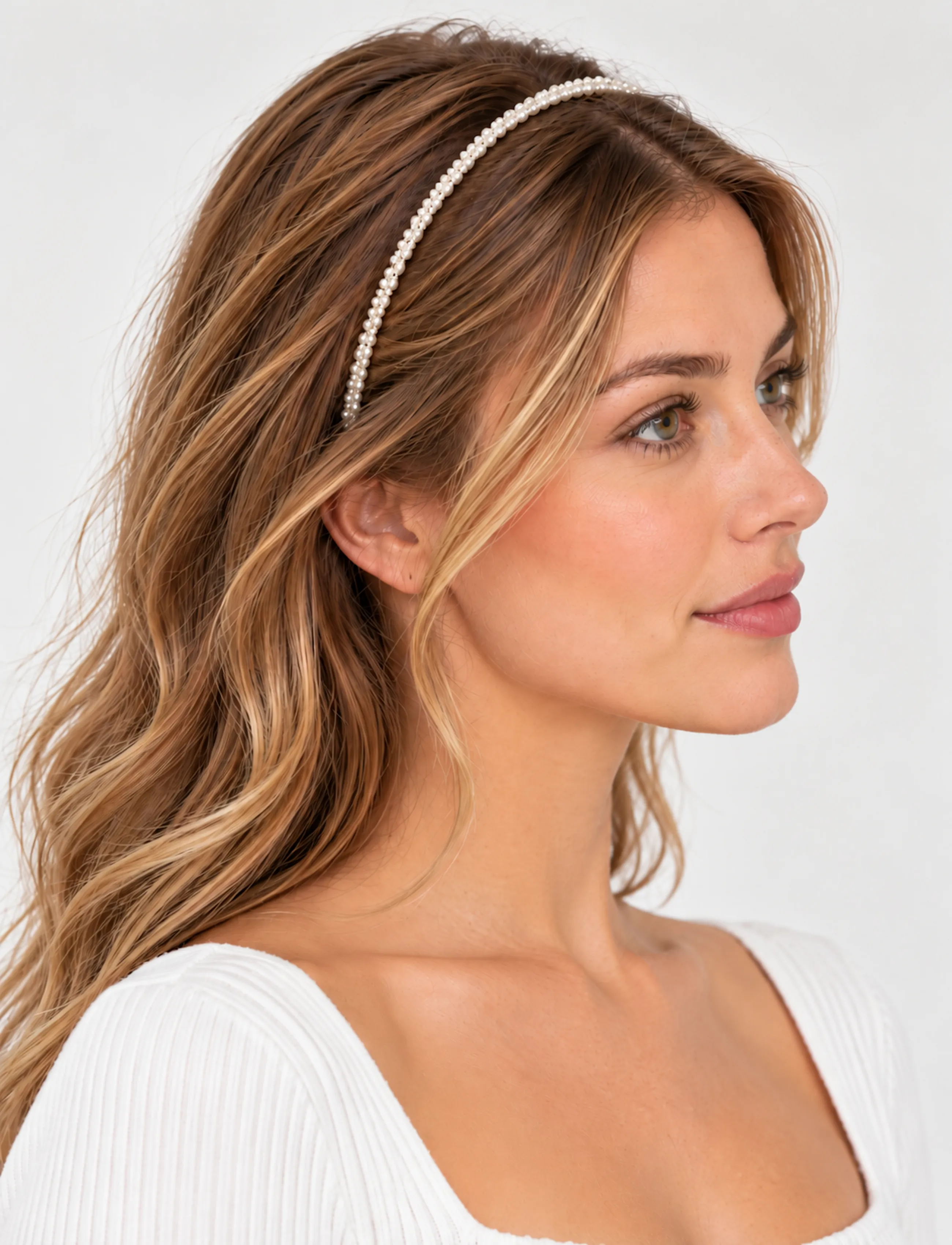 Pipol's Bazaar - Sia Diadema Pearl - hair bands - white - 0