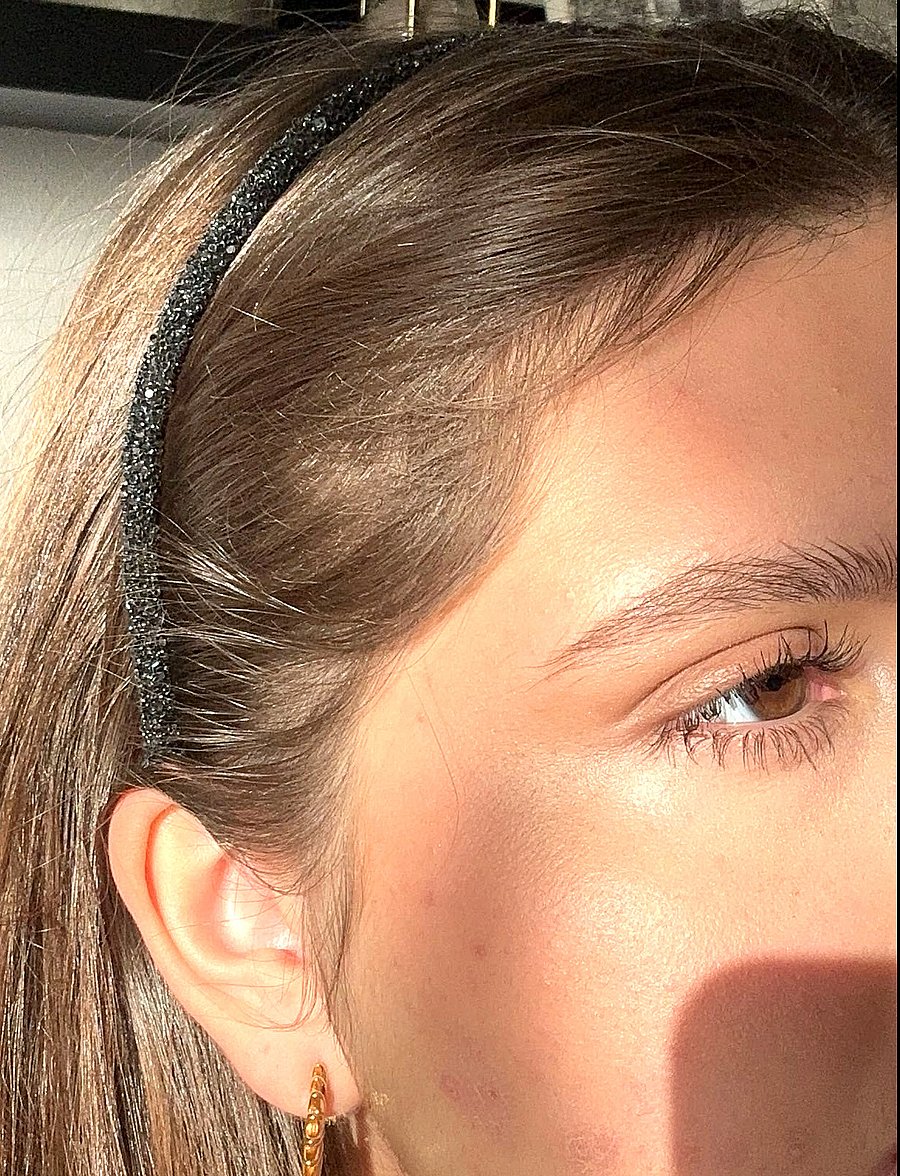 Pipol's Bazaar - Sia Diadema Glitter Black - hårbånd - black - 0