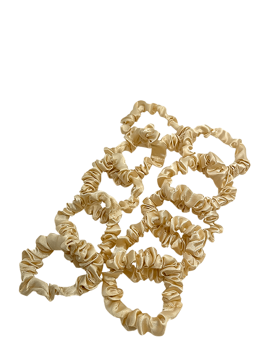 Pipol's Bazaar - Skinny Scrunchie 10 pcs - juuksepaelad ja -klambrid - beige - 0