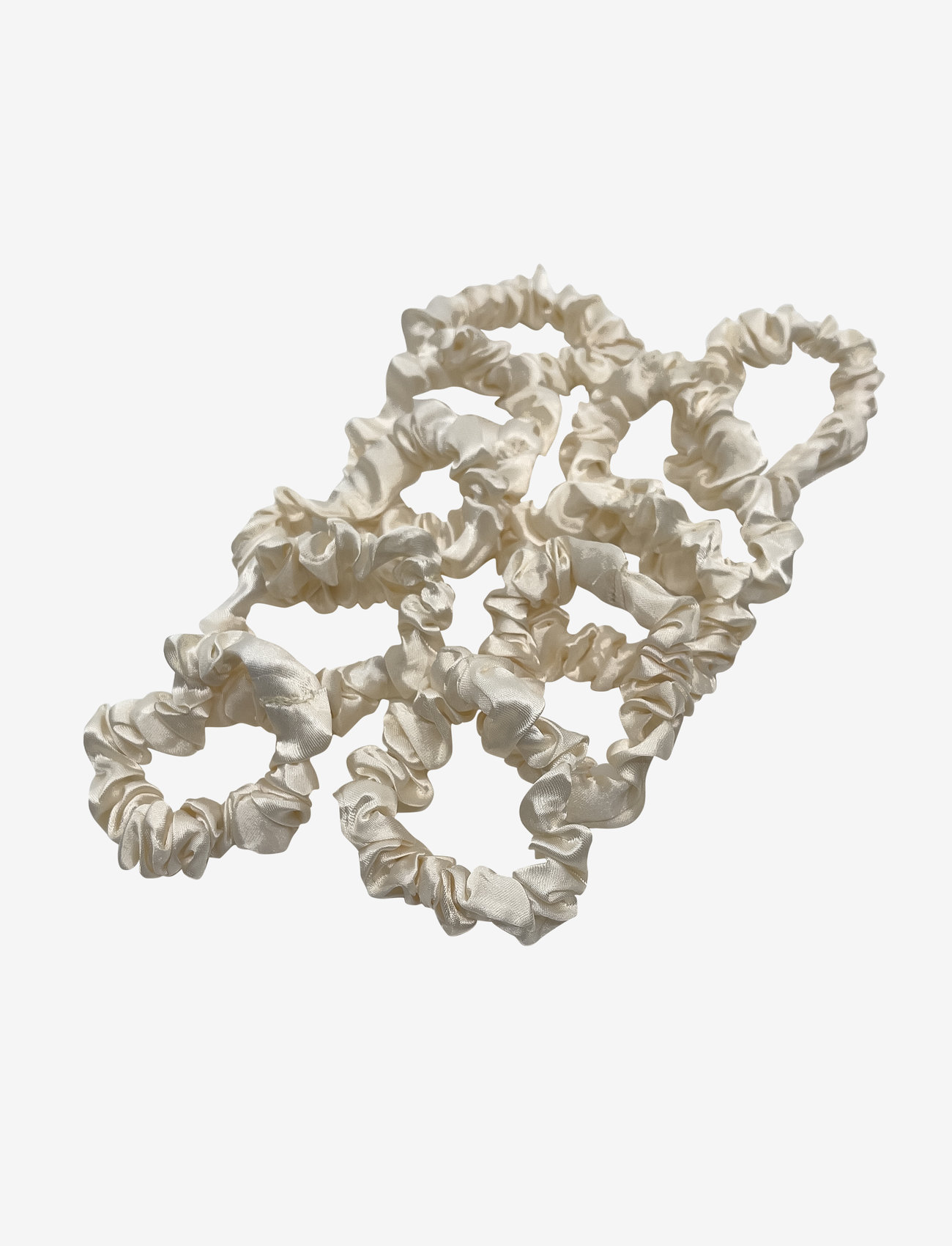 Pipol's Bazaar - Skinny Scrunchie 10 pcs - scrunchies - cream - 0