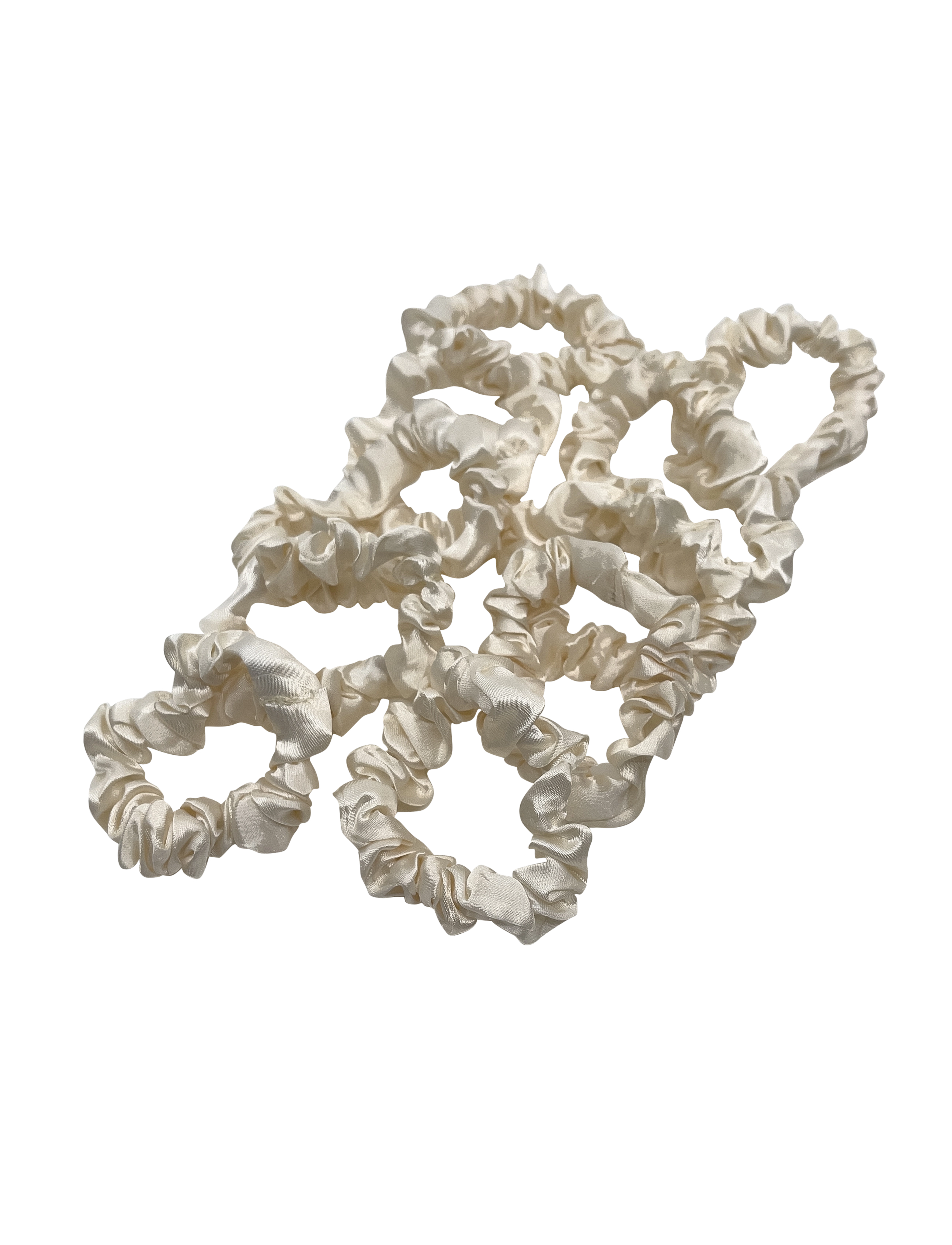 Pipol's Bazaar Skinny Scrunchie 10 pcs - Haarschmuck - CREAM / cream